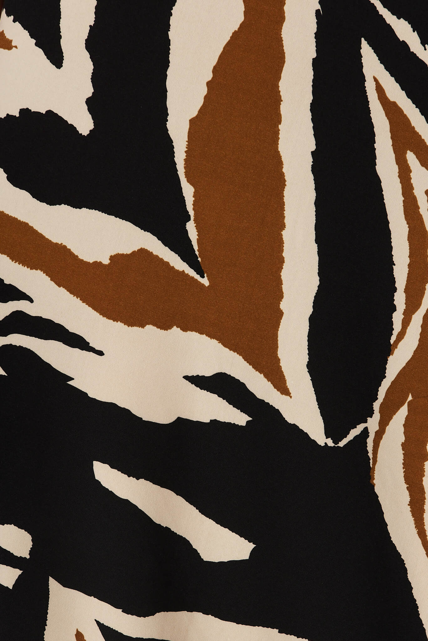 Goddess One Shoulder Maxi Dress In Black And Beige Print - Image 12