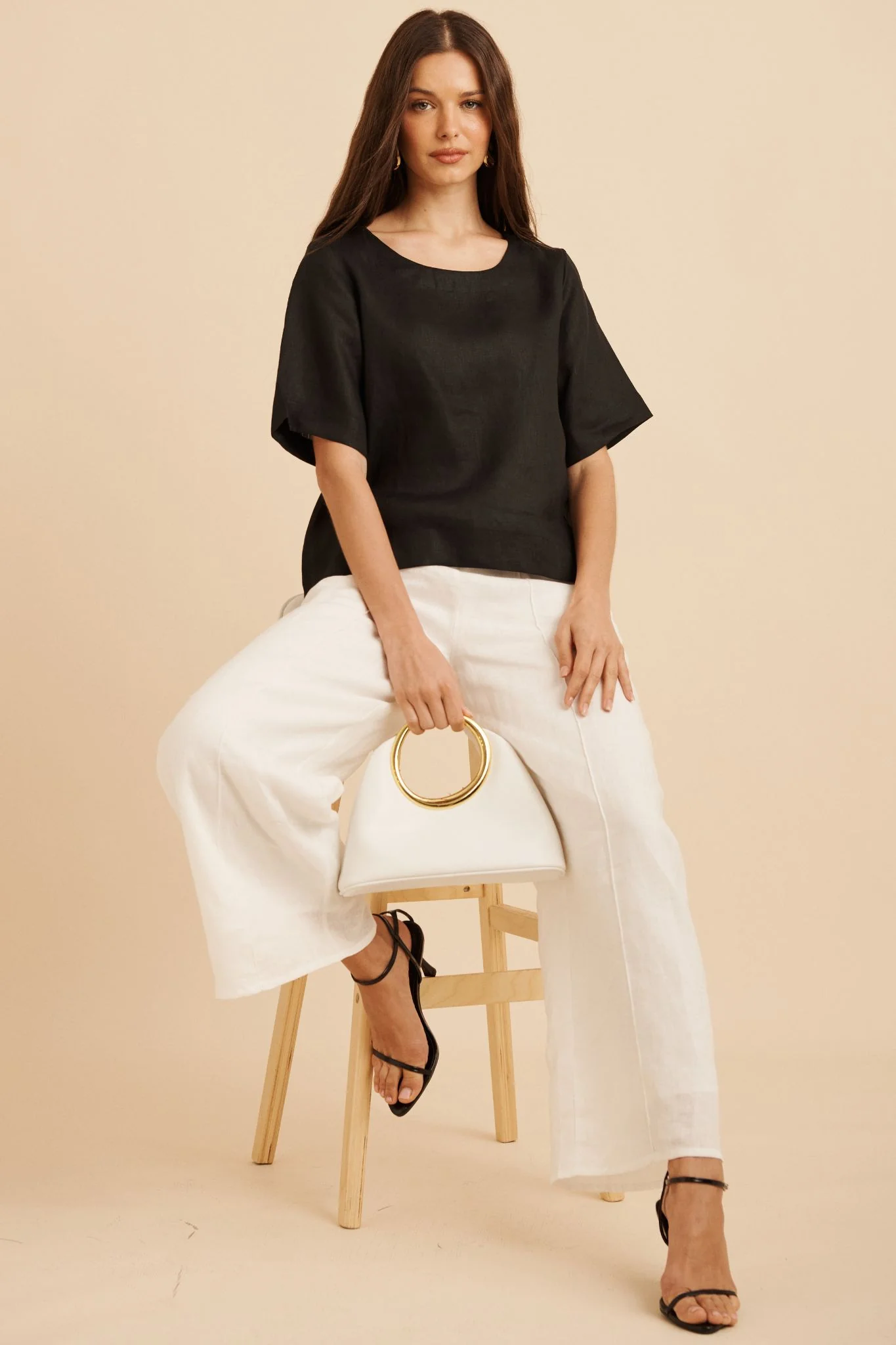 Halara Pant in White Linen - Image 8