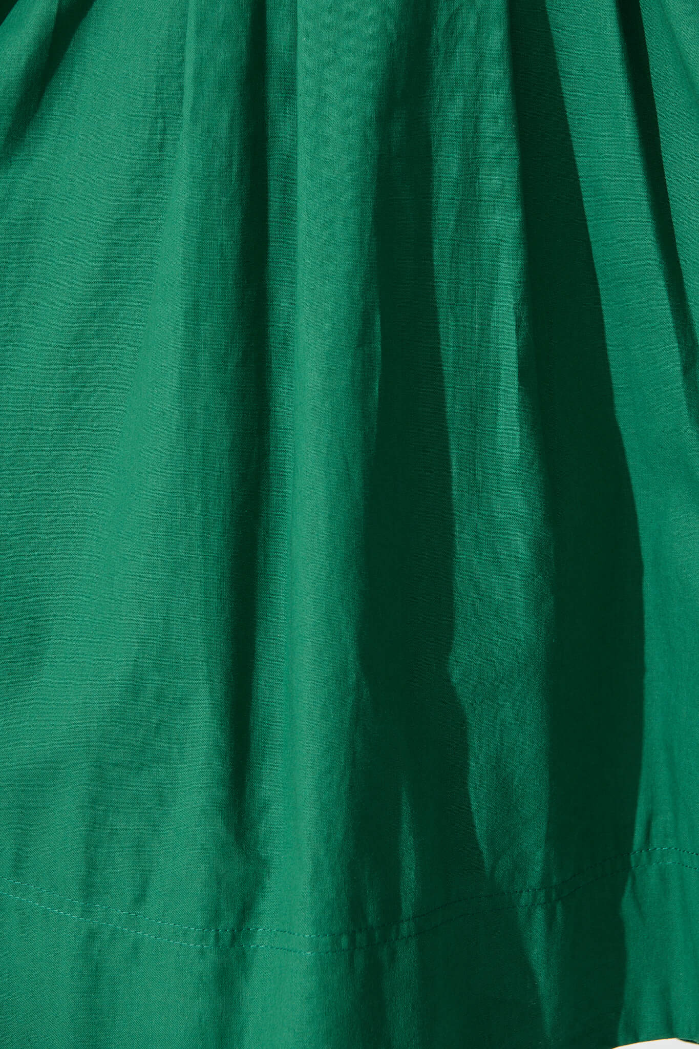 Hazel Dress in Emerald Green Cotton - Image 6
