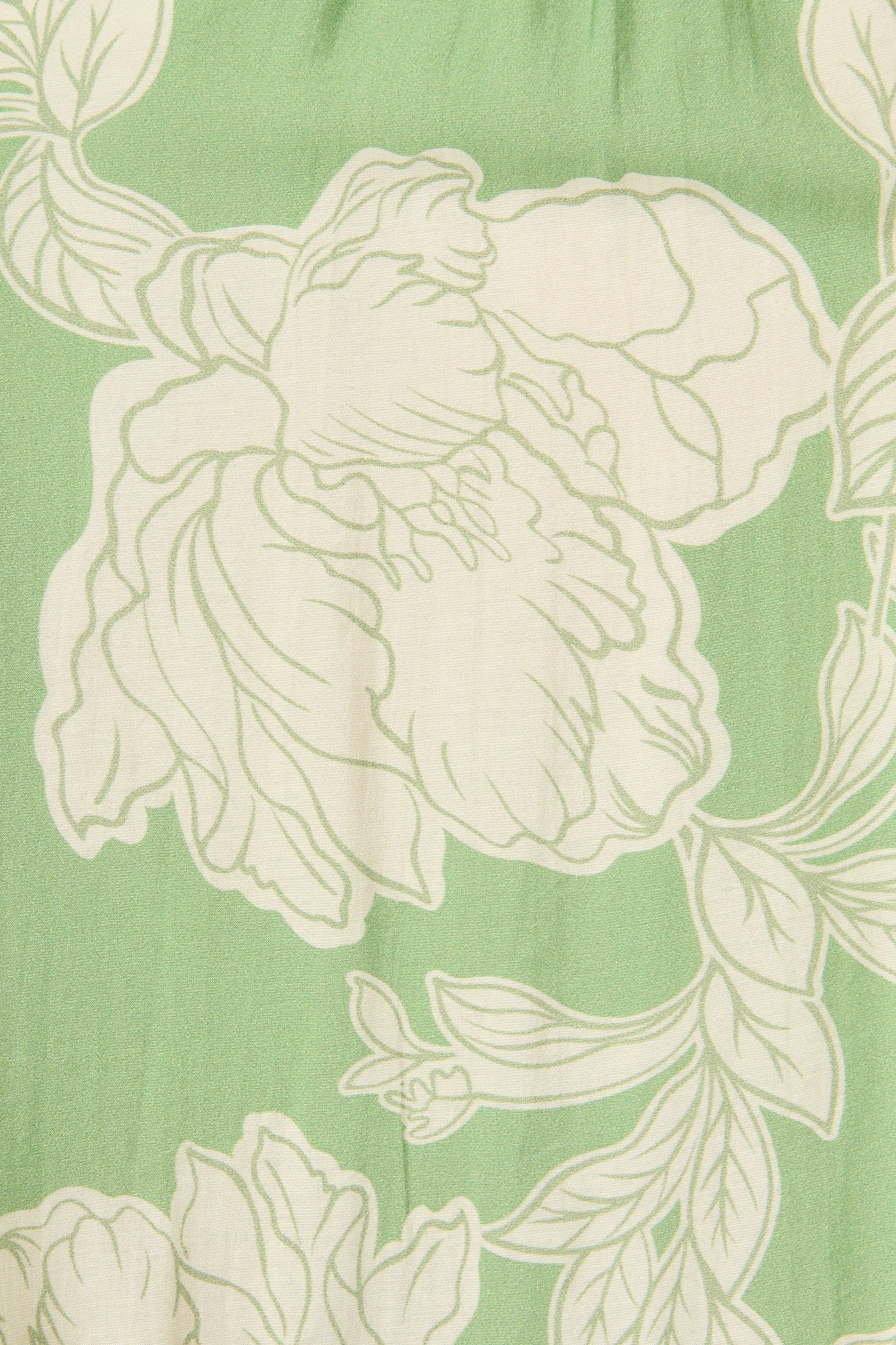 Illiana Dress in Green and Cream Floral - Image 6