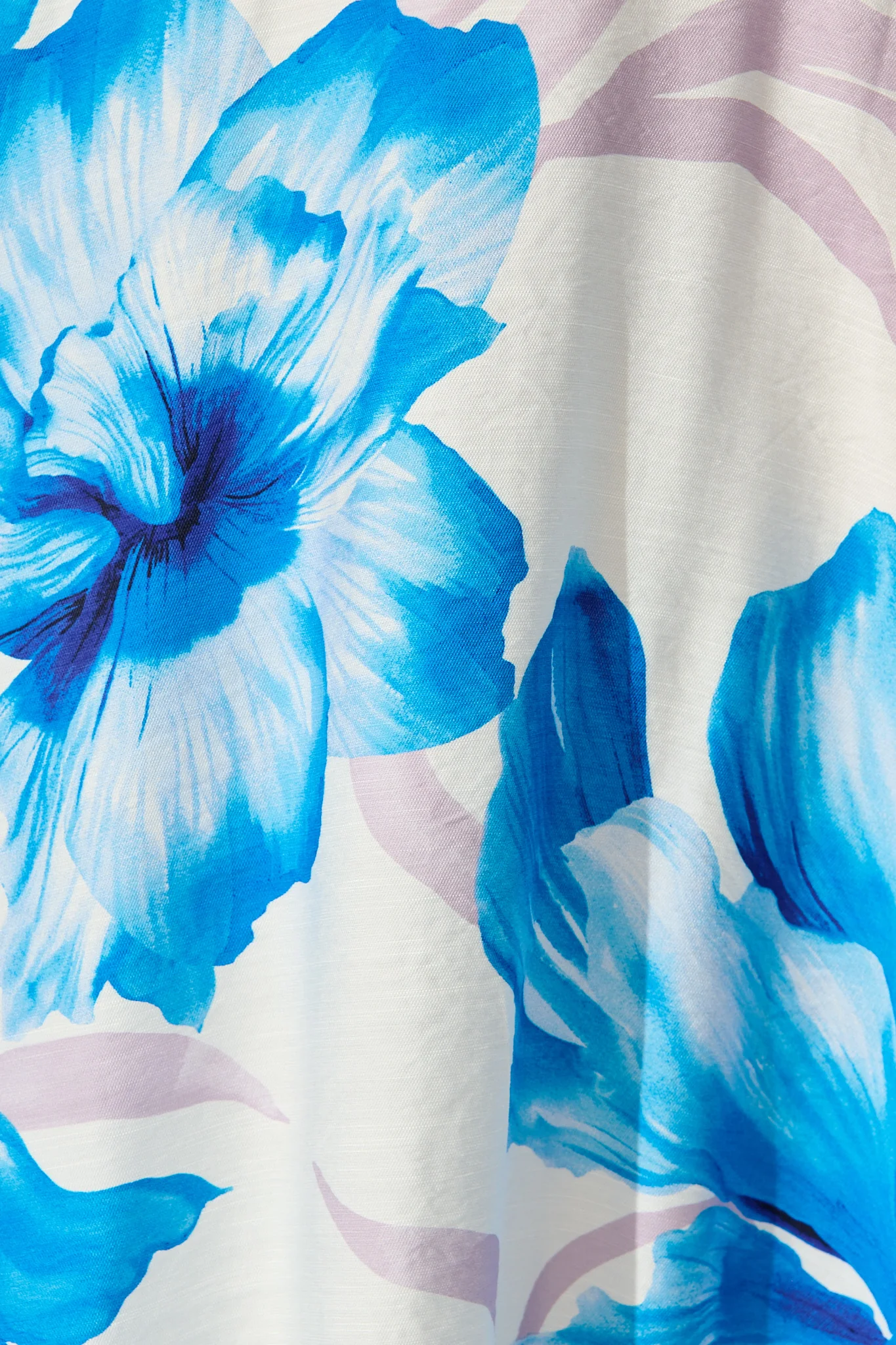 Indira Maxi Dress in White with Blue Floral - Image 6