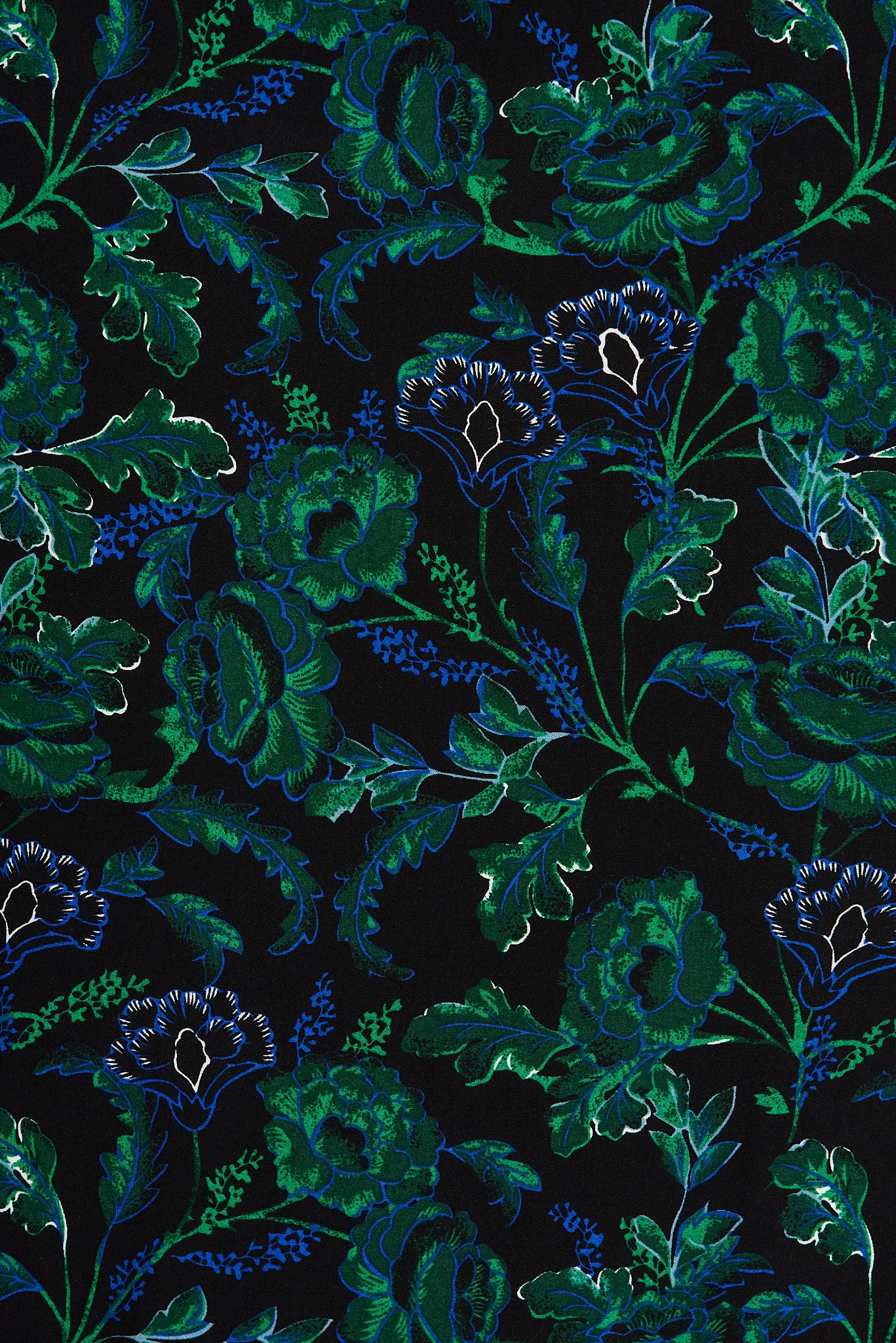 Ingra Maxi Dress In Emerald With Green And Blue Floral - Image 6