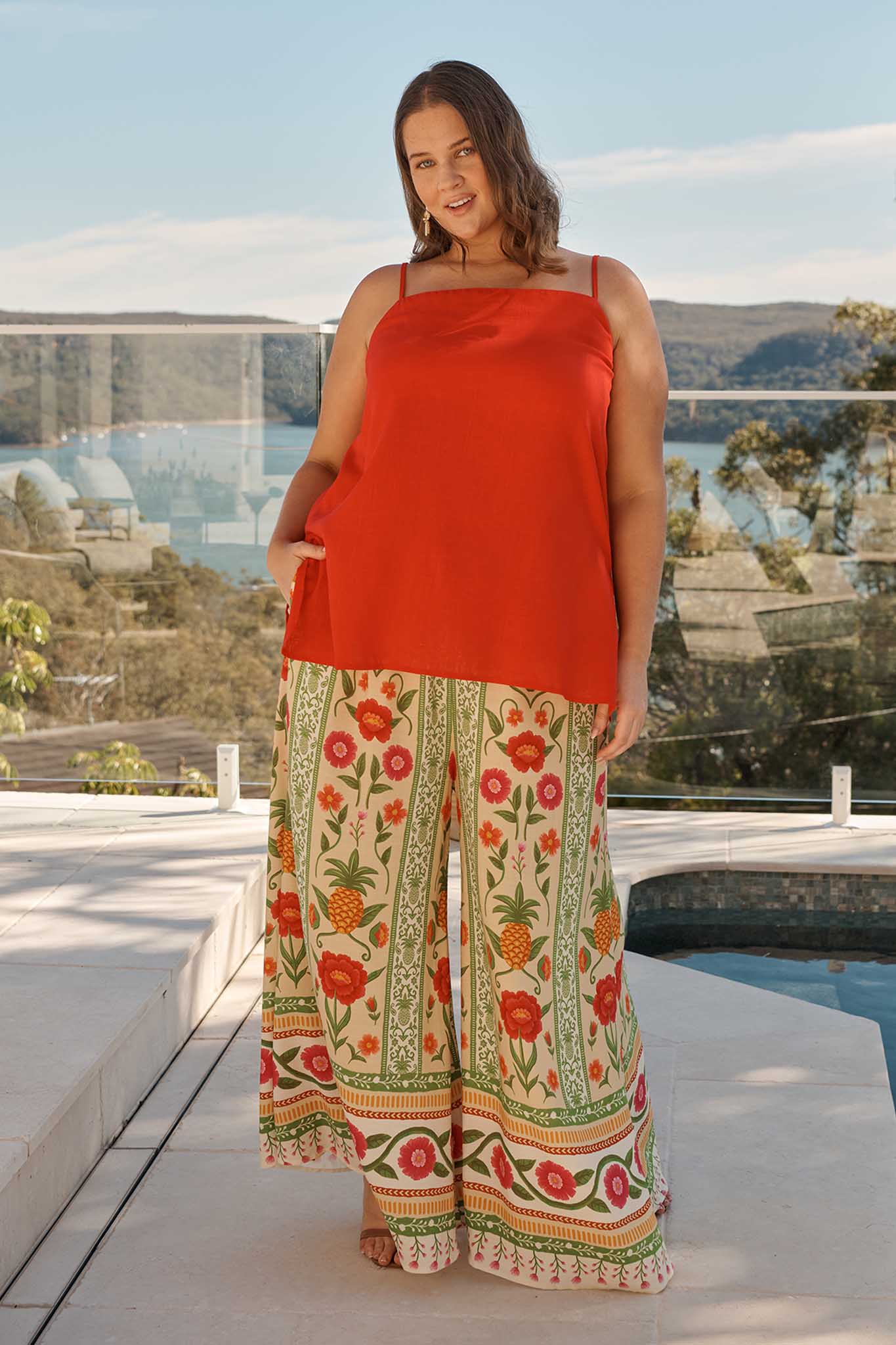 Isla Tropic Pant in Pineapple Print - Image 6