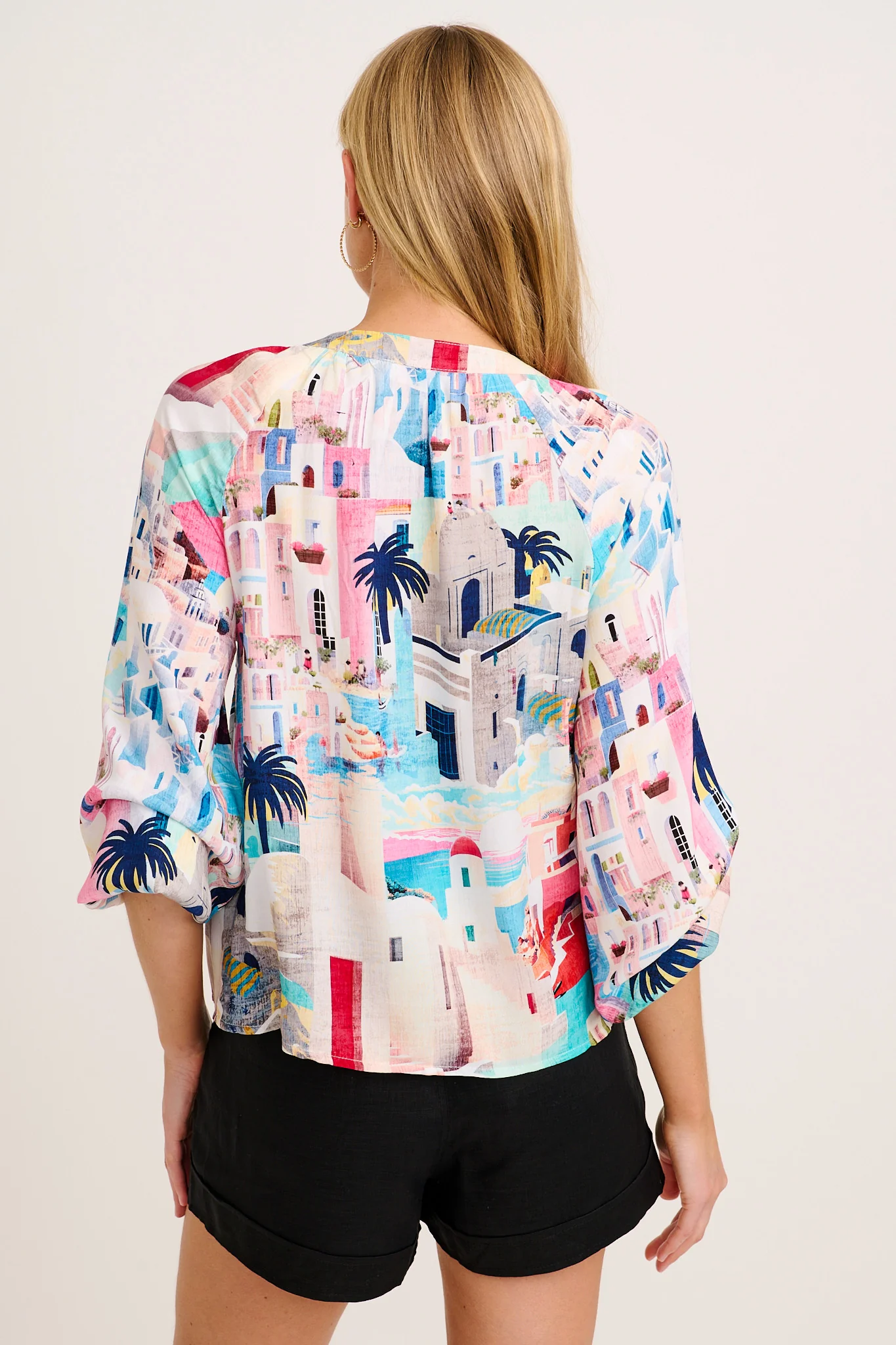 Island Whisperer Top in Multi Print - Image 3