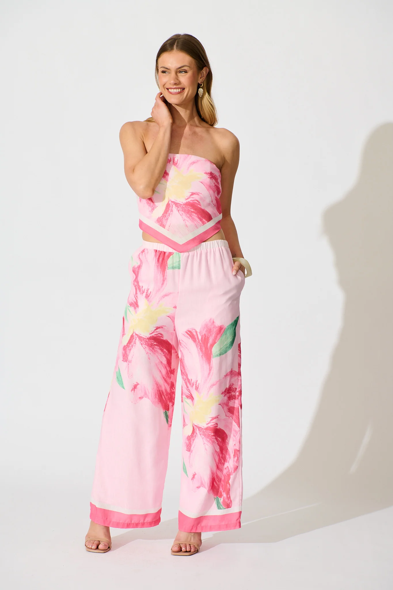 Isolde Pant in Pink Floral - Image 4