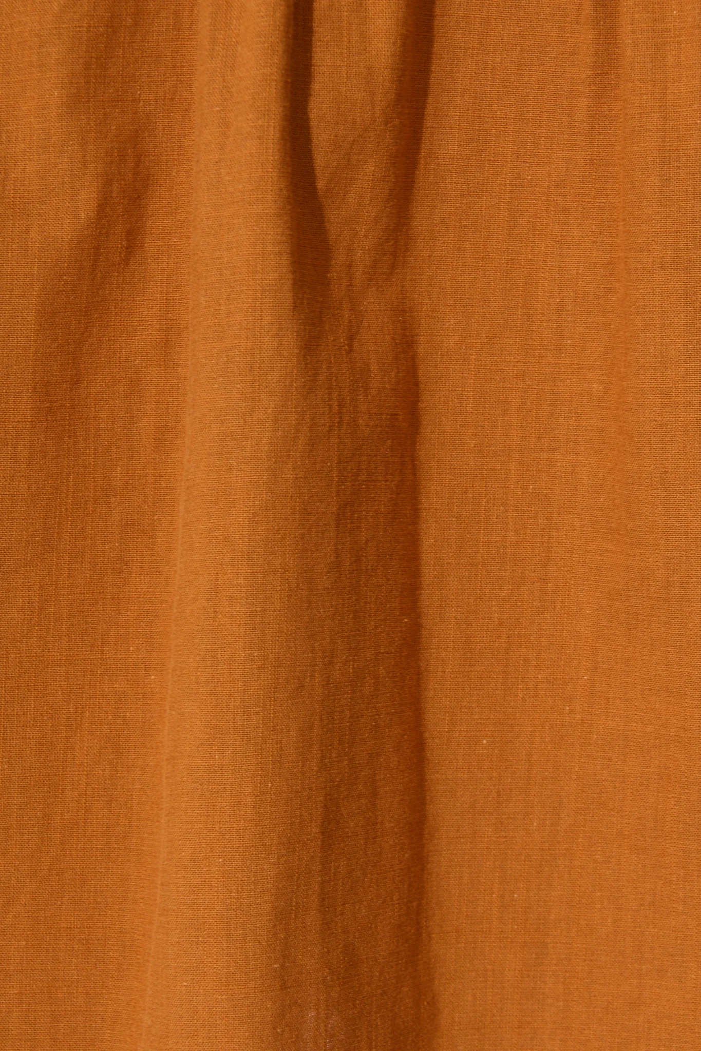 Ivory Fields Smock Dress in Camel Brown Cotton - Image 6
