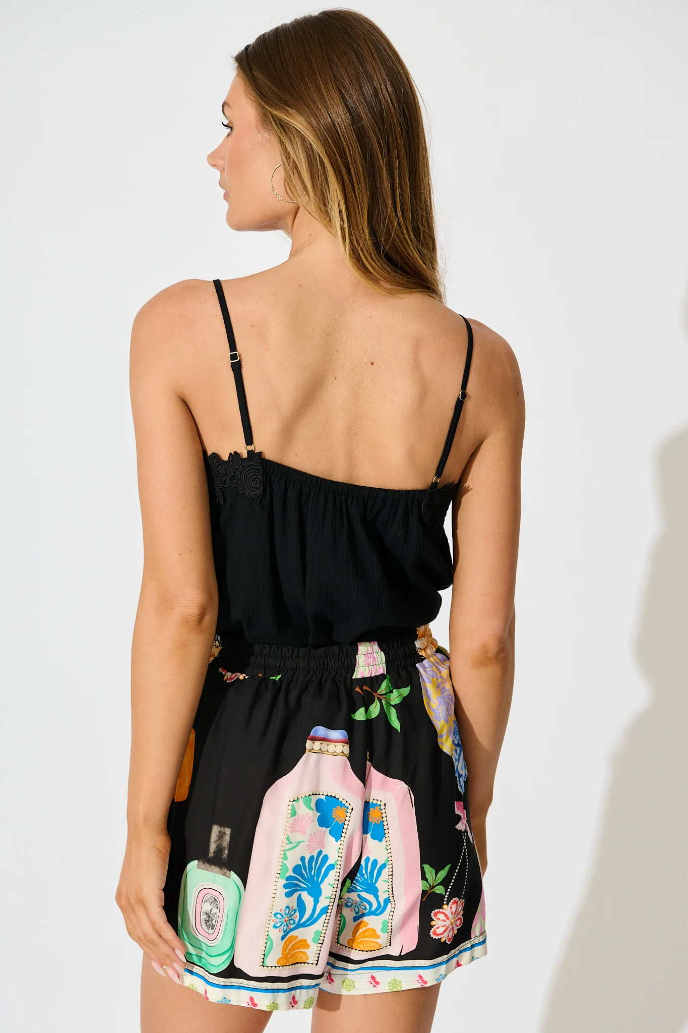 Kamilia Short in Black Multi Print - Image 3