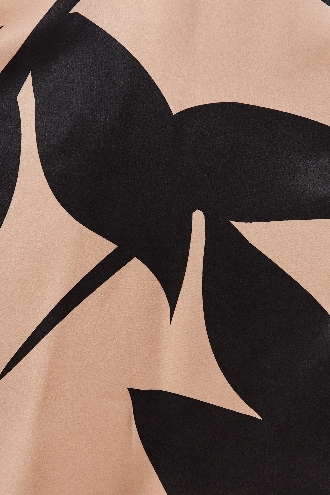Kristel Shirt Dress In Brown With Black Print Satin - Image 12