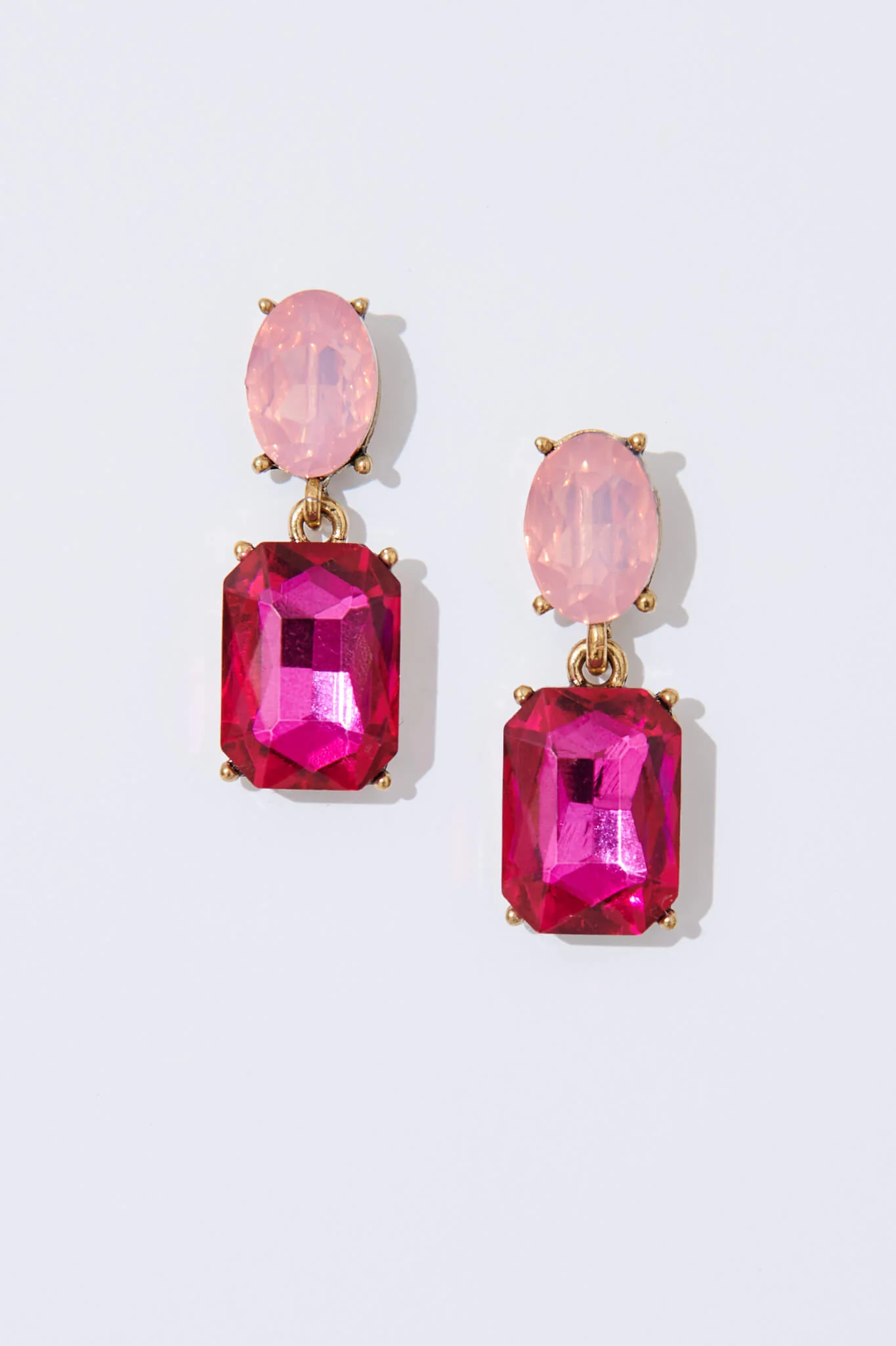 Lanier Drop Earrings In Pink