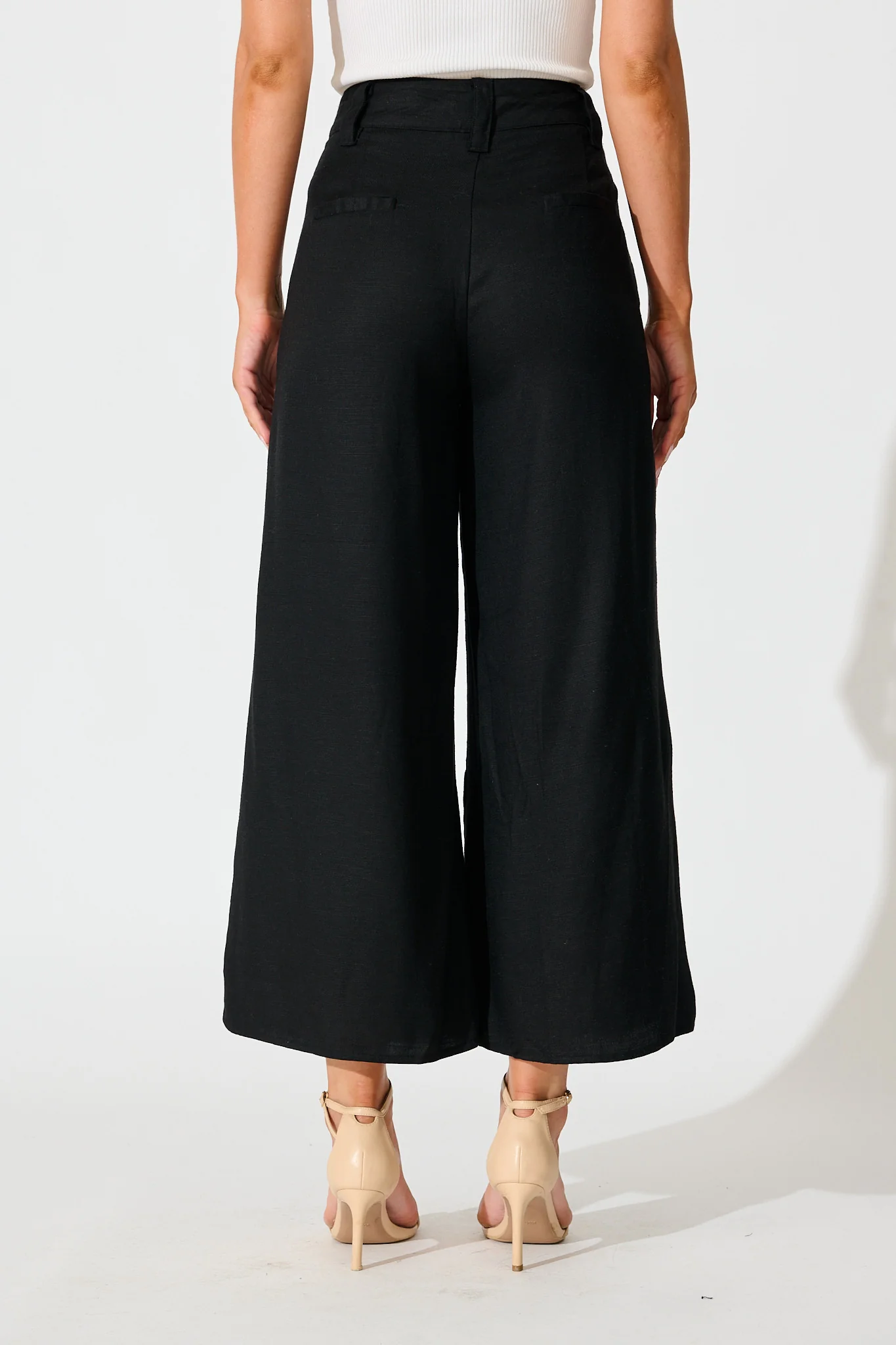Legacy Pant in Black Linen Blend - Image 3