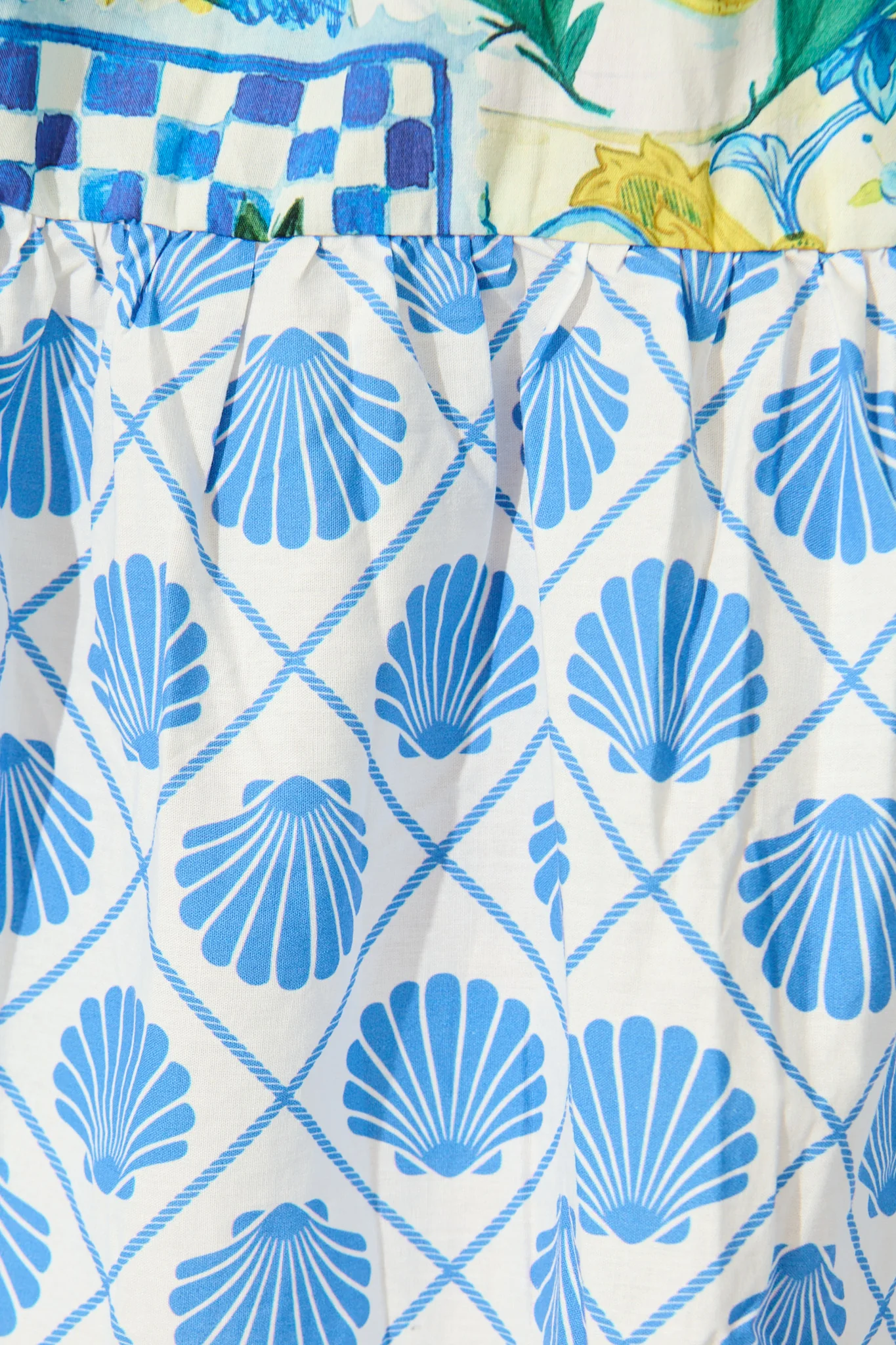 Lemon Kissed Shirt Dress in White Multi Lemon Cotton - Image 6