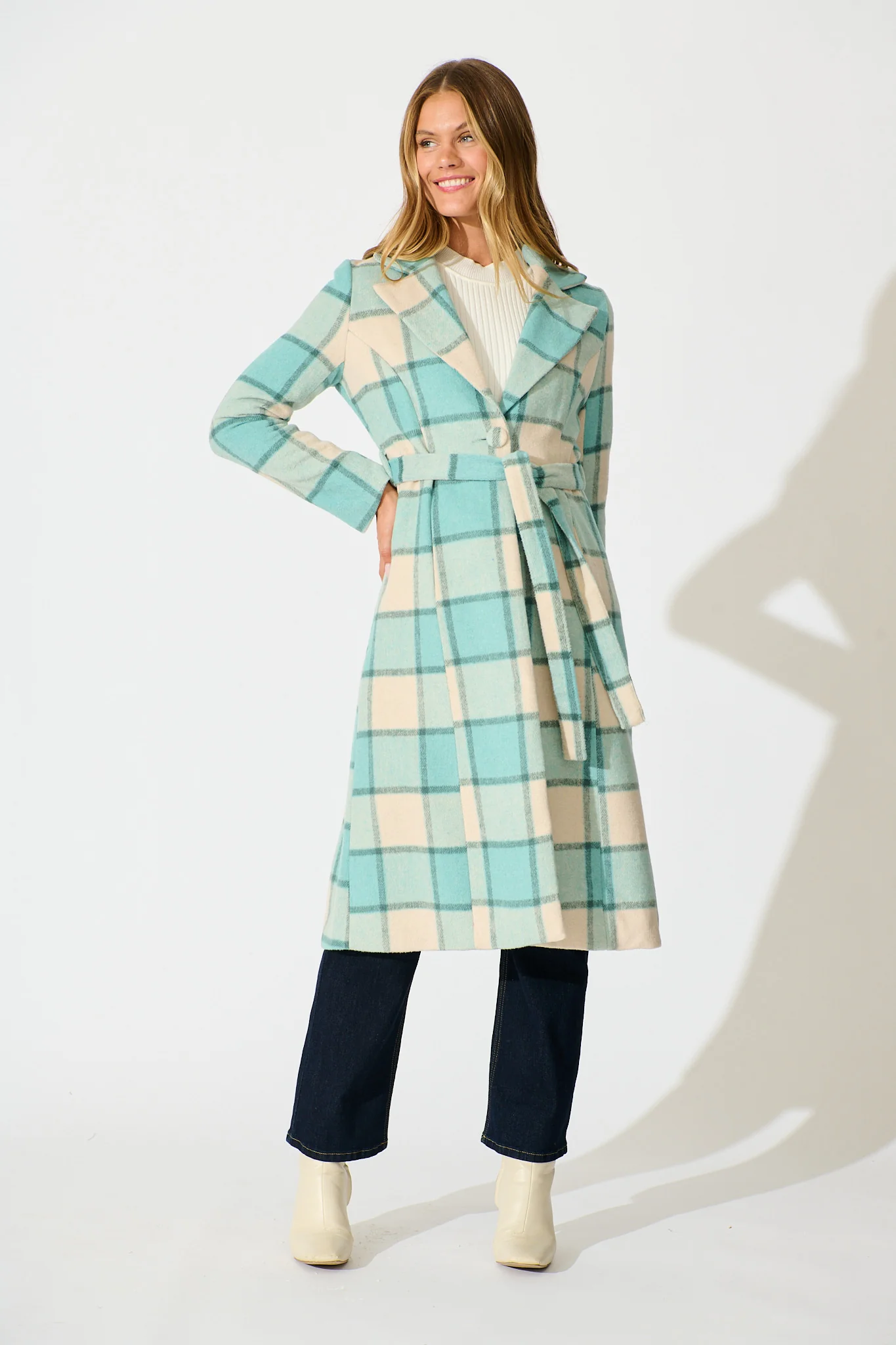 Lexington Coat in Blue Check - Image 5