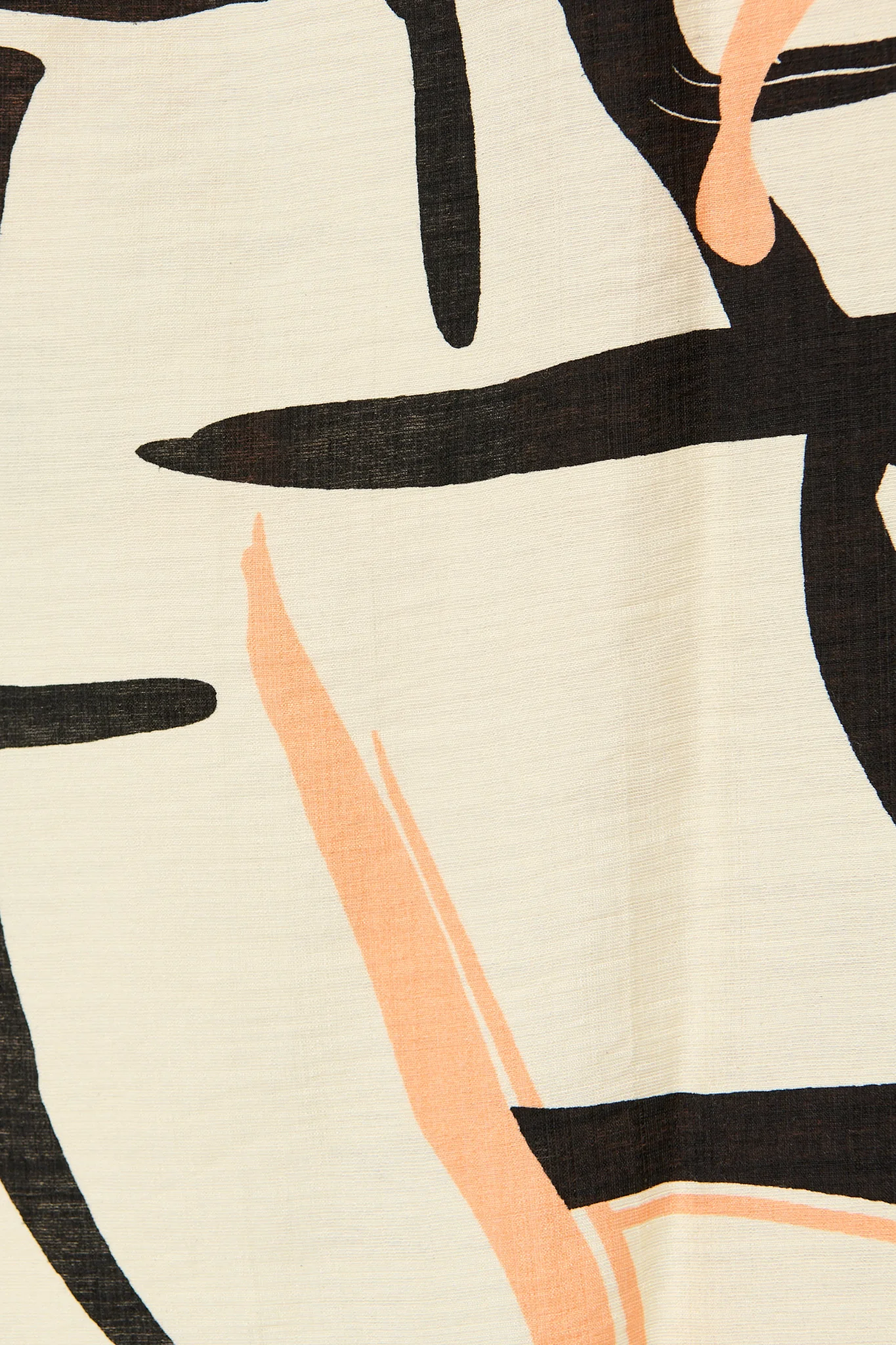 Libra Midi Shirt Dress in Cream with Orange Print - Image 6