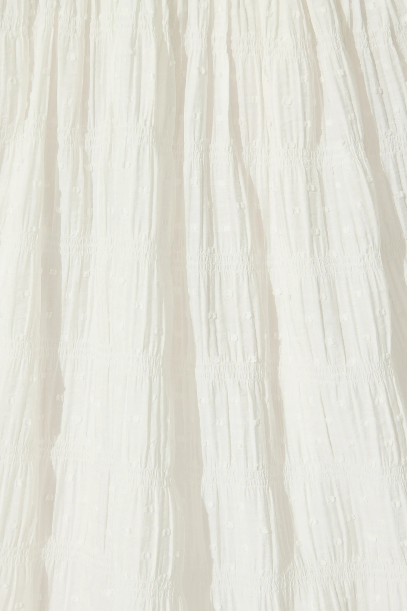 Lila Rea Maxi Sundress in White Swiss Dot - Image 6