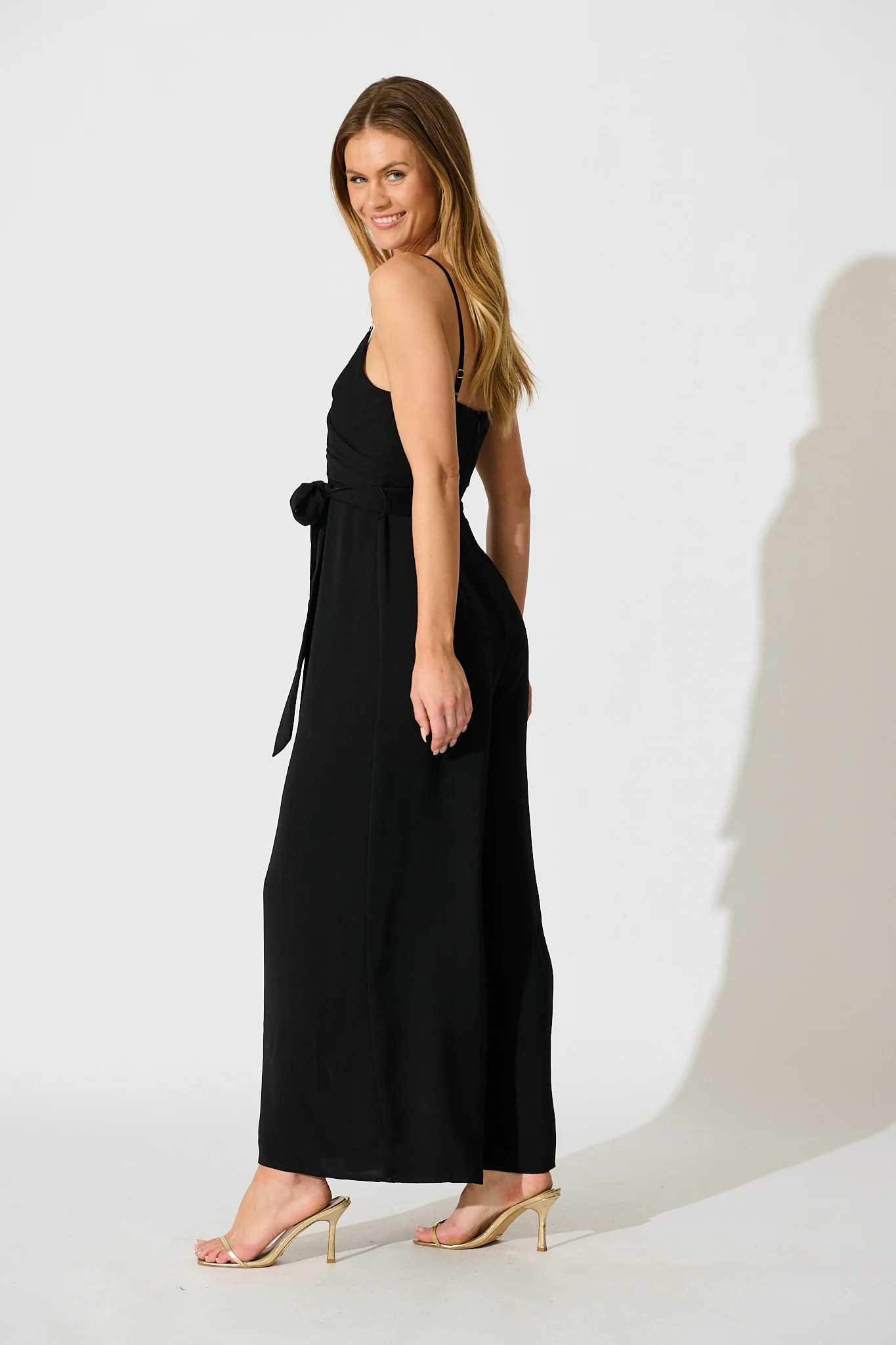 Lilwen Maxi Jumpsuit in Black - Image 3