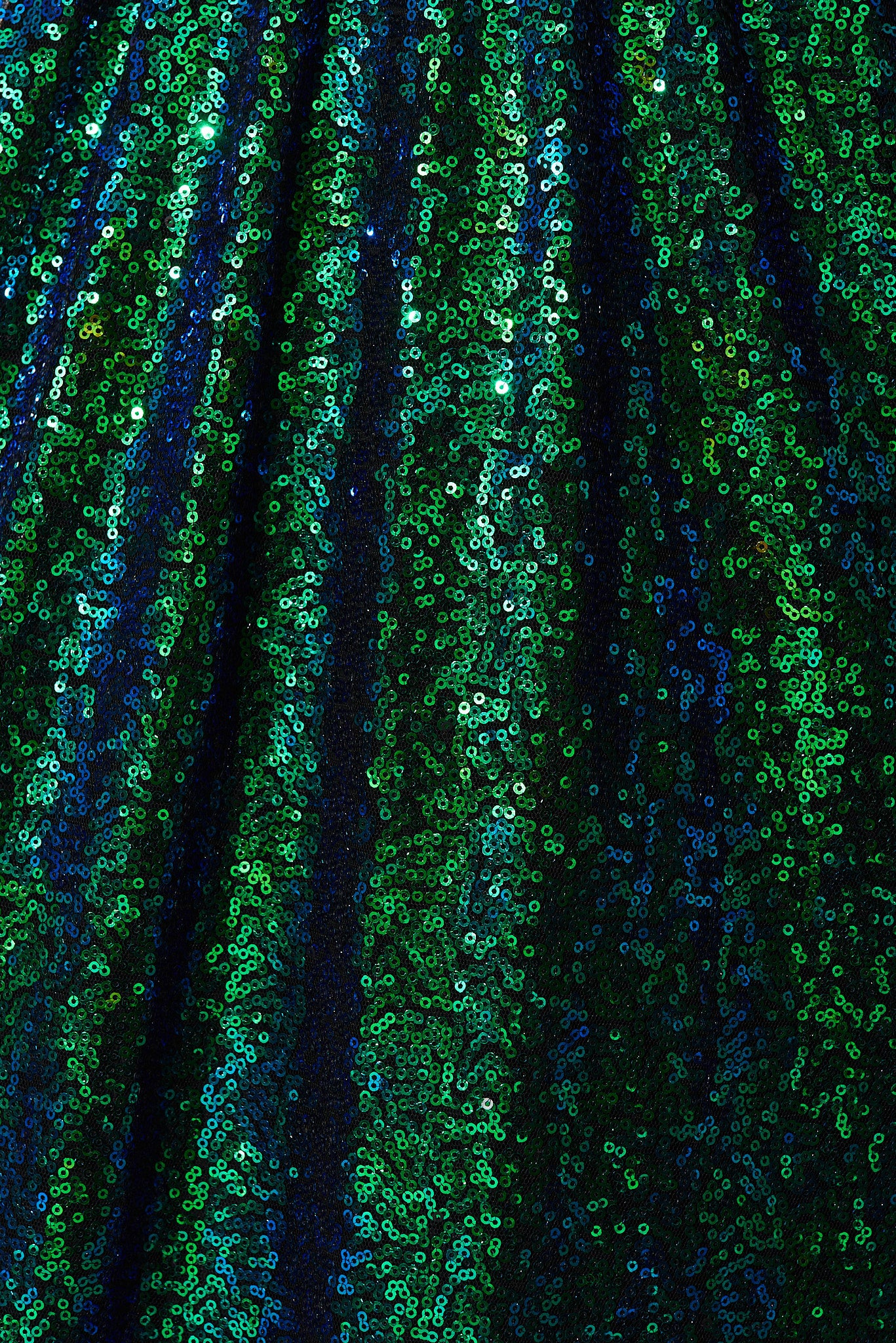 Livorno Midi Dress In Green Sequin - Image 11