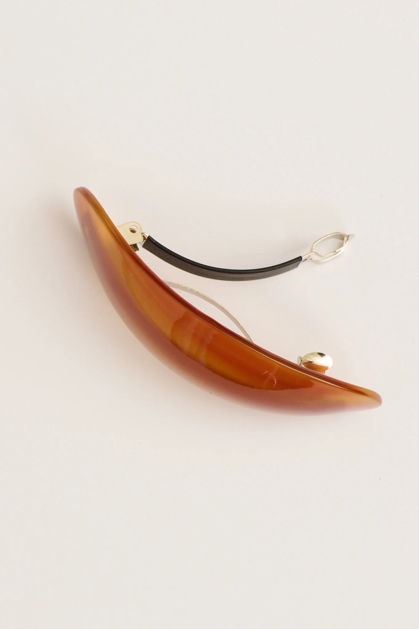 Lola Barrette Hair Clip in Tan Resin