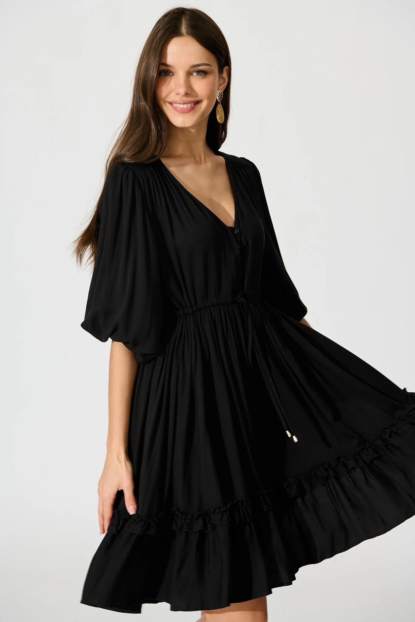 Lotty Dress in Black - Image 2