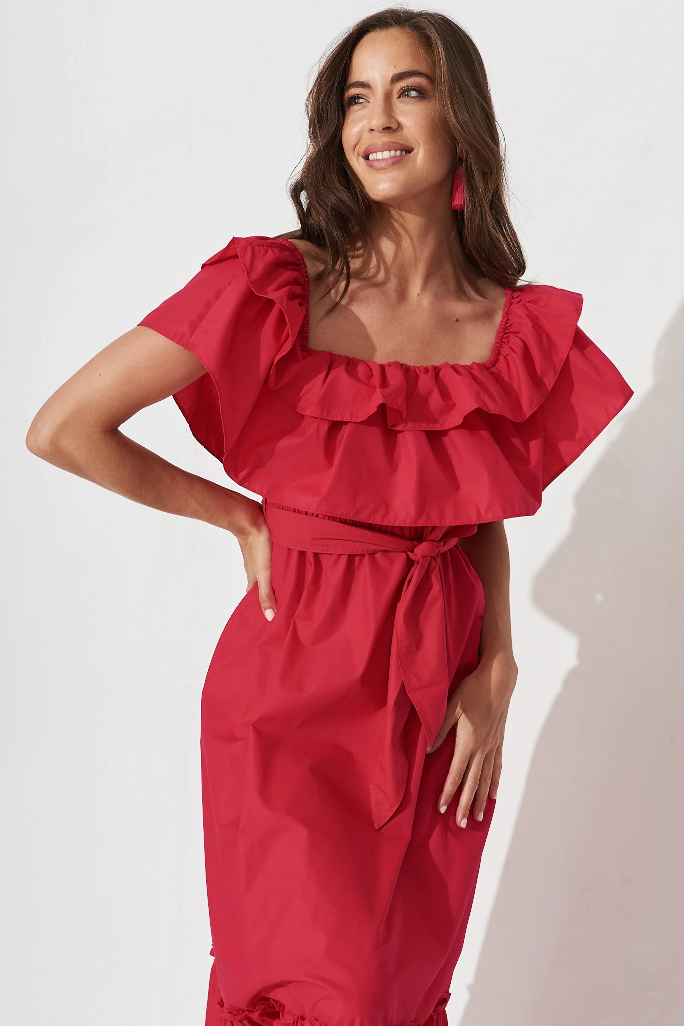 Lula Maxi Dress In Red - Image 8