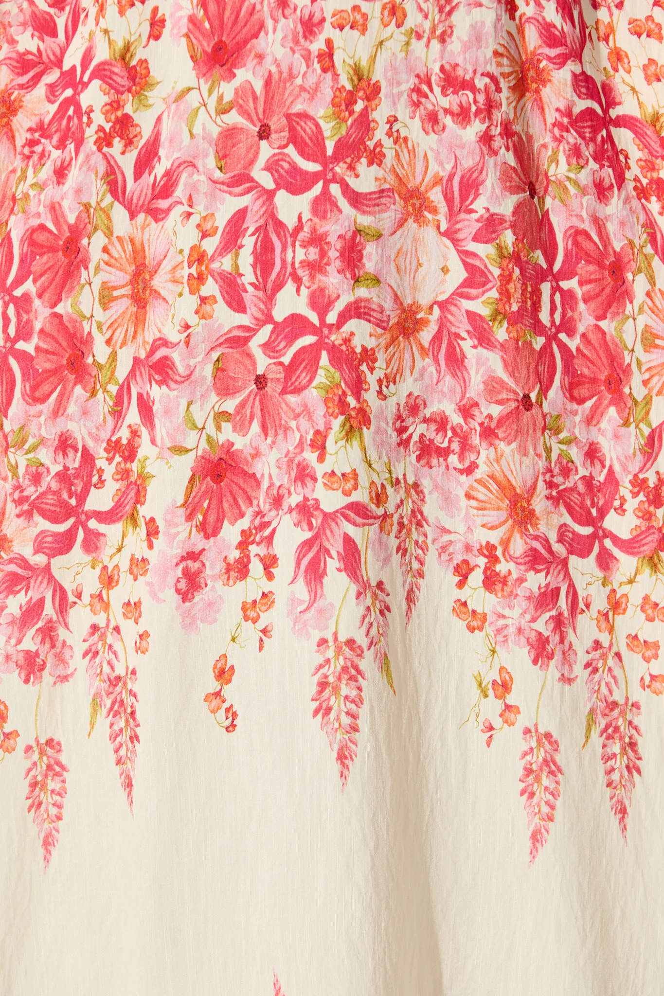 Lulea Maxi Sundress in White with Pink Floral Linen Blend - Image 6
