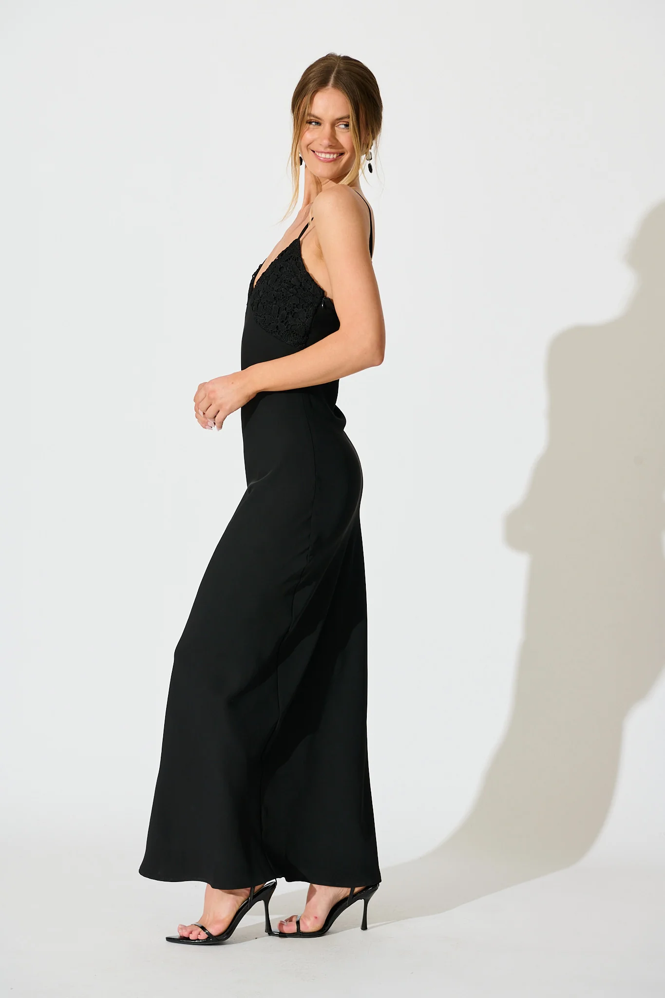 Lush Reverie Maxi Dress in Black - Image 6