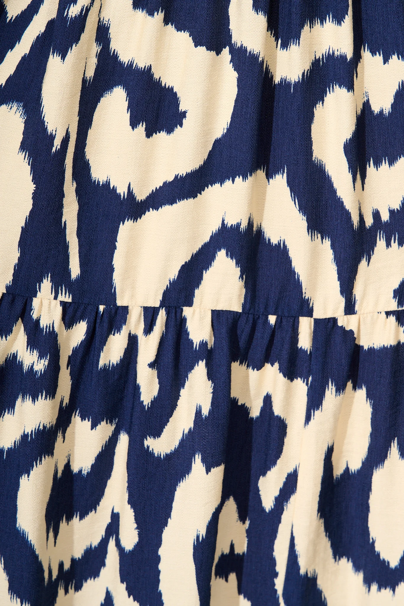Lydia Midi Dress in Navy Cream Swirl Print - Image 6
