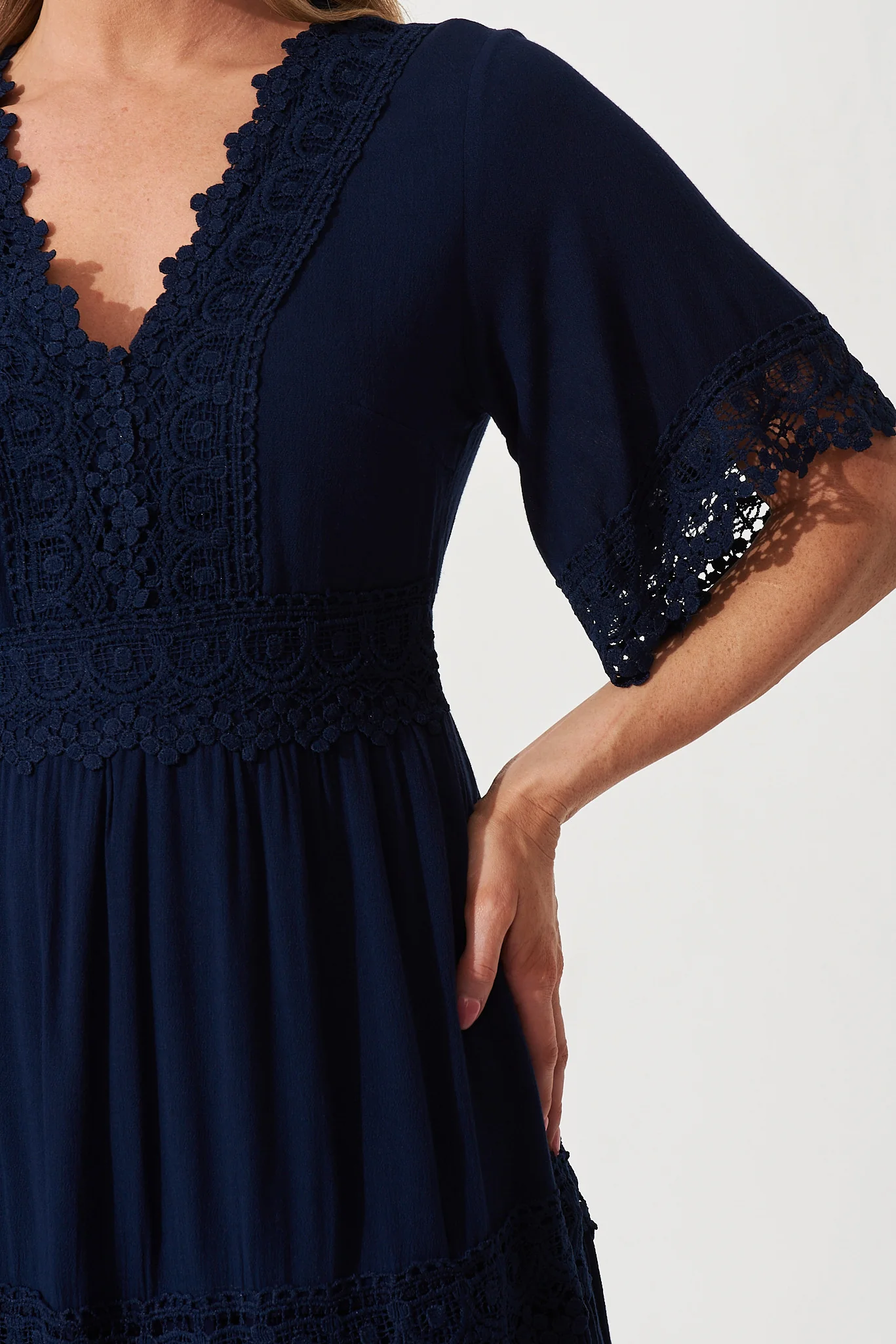 Macca Dress In Navy - Image 5