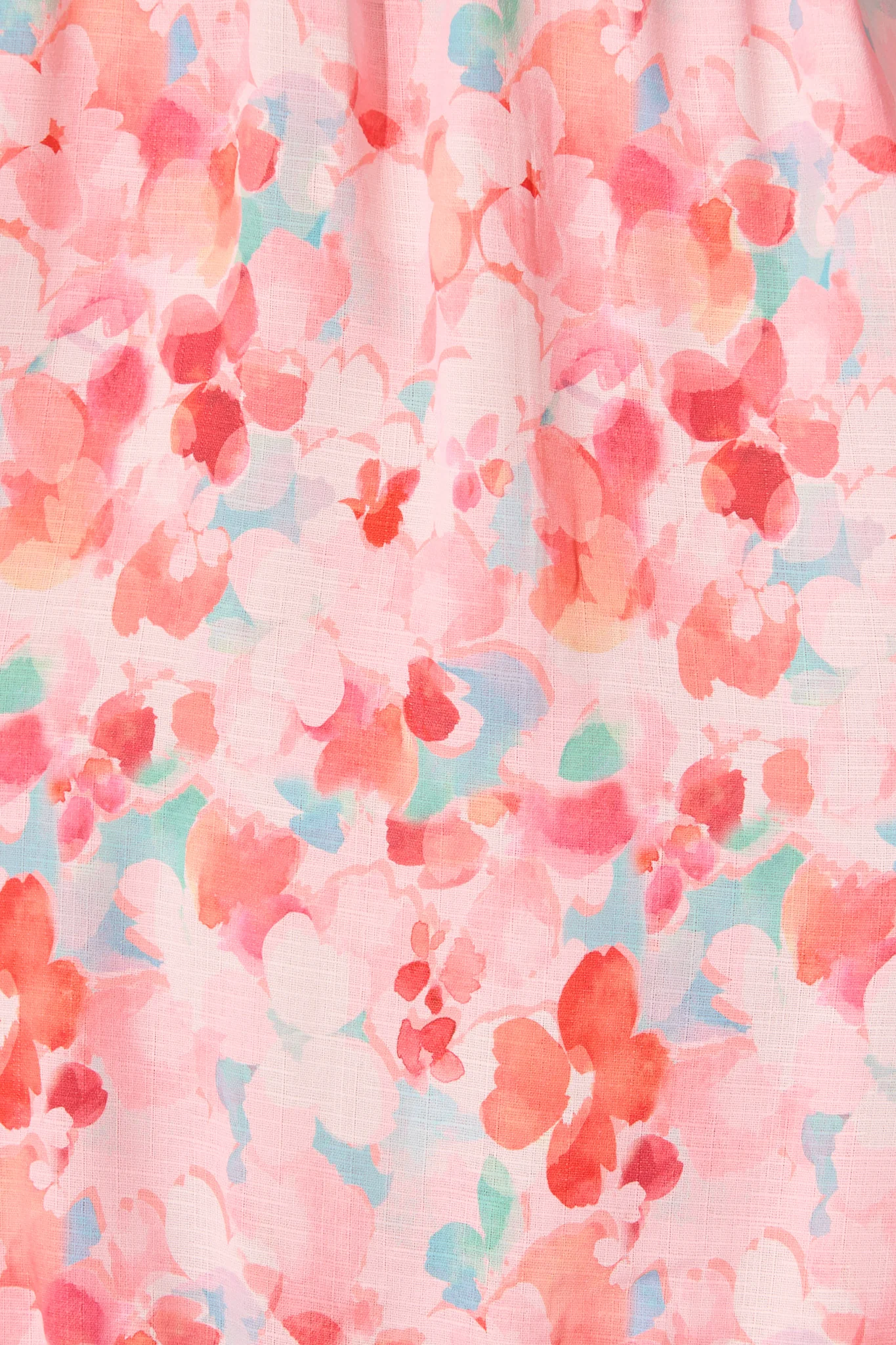 Maiah Sundress in Pink with Multi Floral Linen Cotton - Image 6