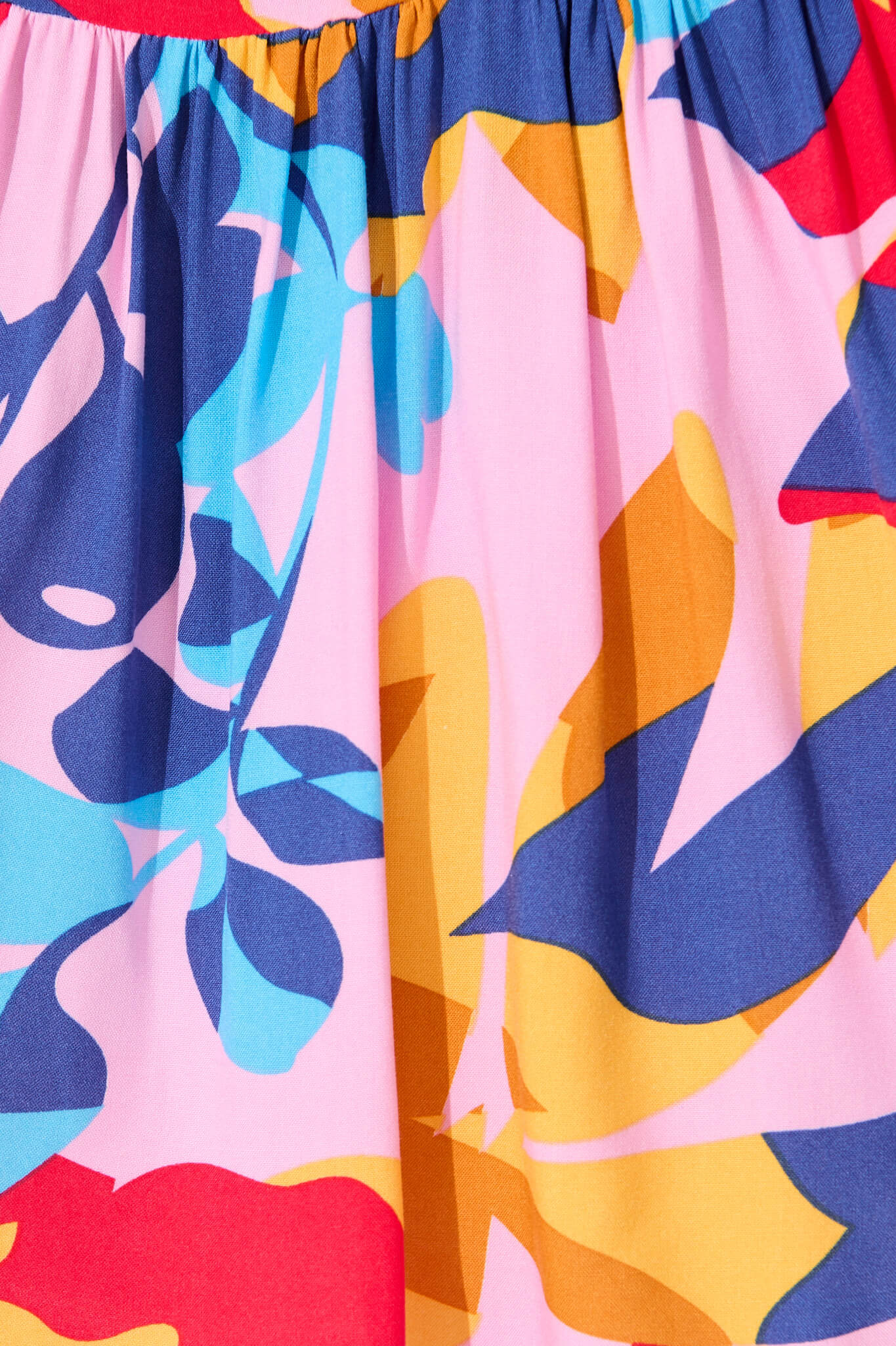 Maila Top In Bright Multi Leaf Print - Image 7