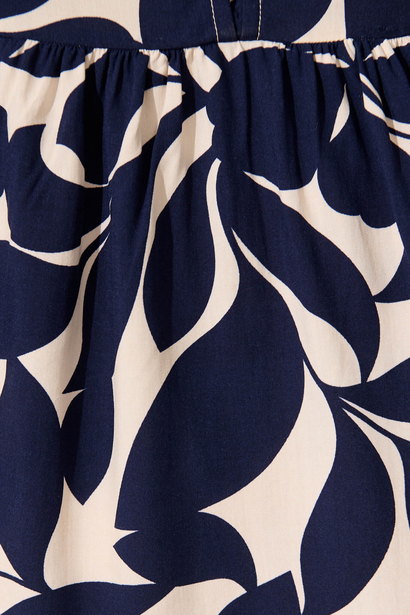 Maila Top in Navy Leaf - Image 6