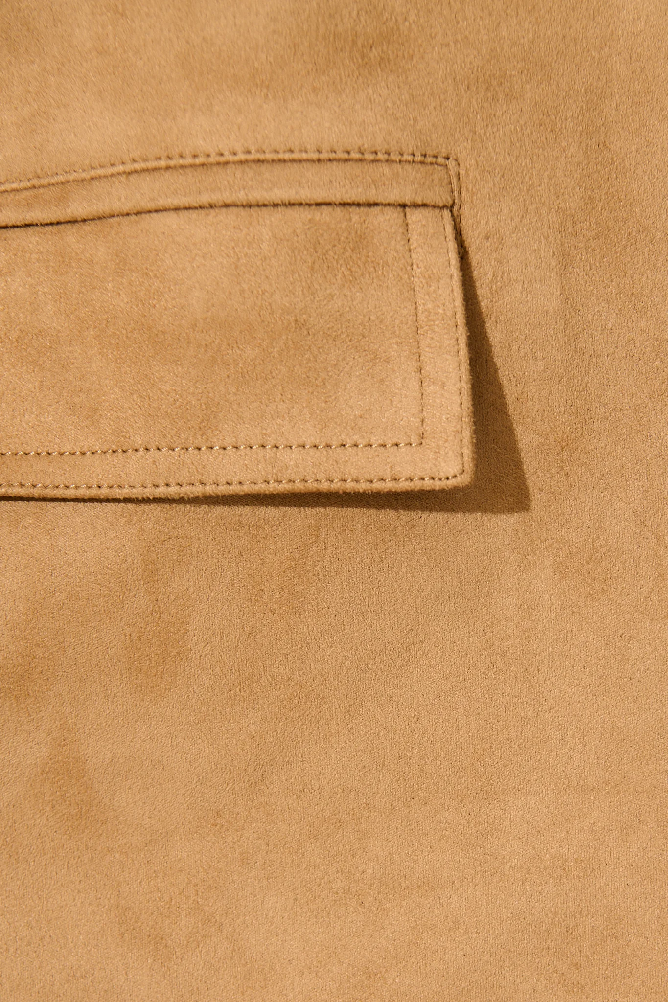 Main Character Blazer in Camel Suedette - Image 9