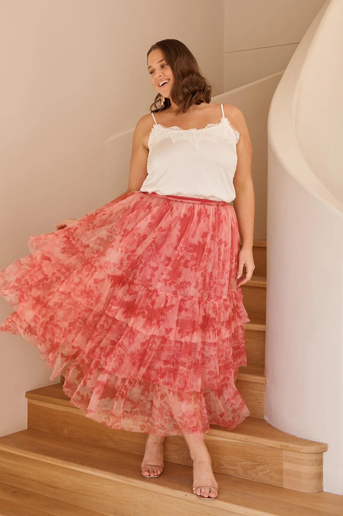 Manthis Cami Top In Cream Satin - Image 4