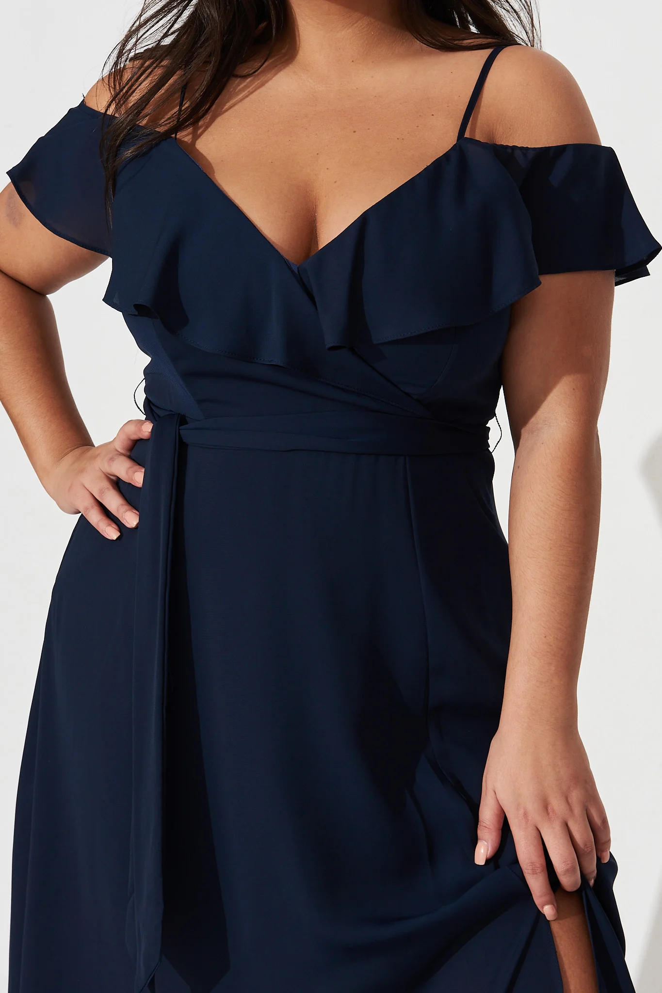 Marit Maxi Dress In Navy - Image 14