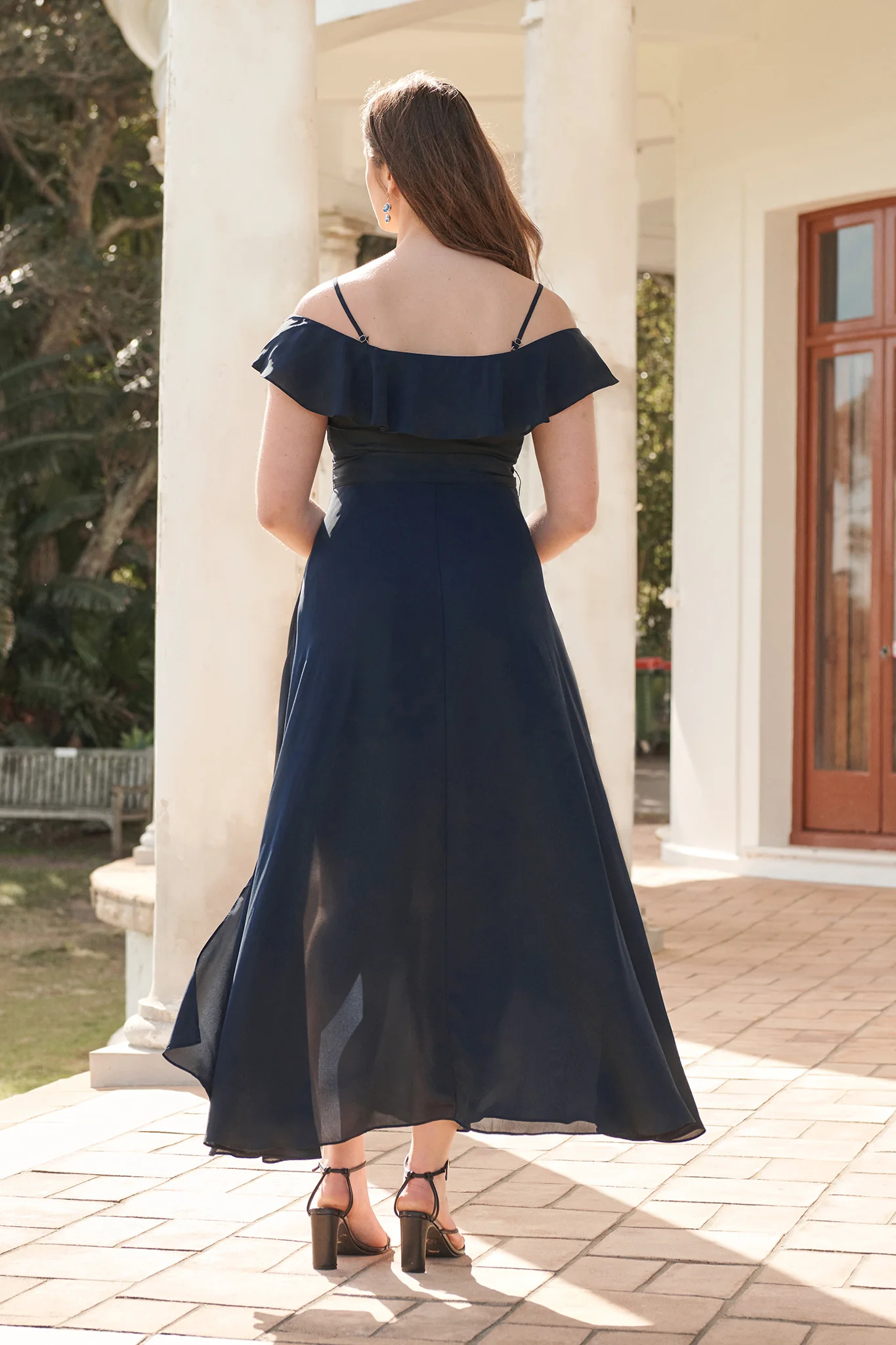 Marit Maxi Dress In Navy - Image 6