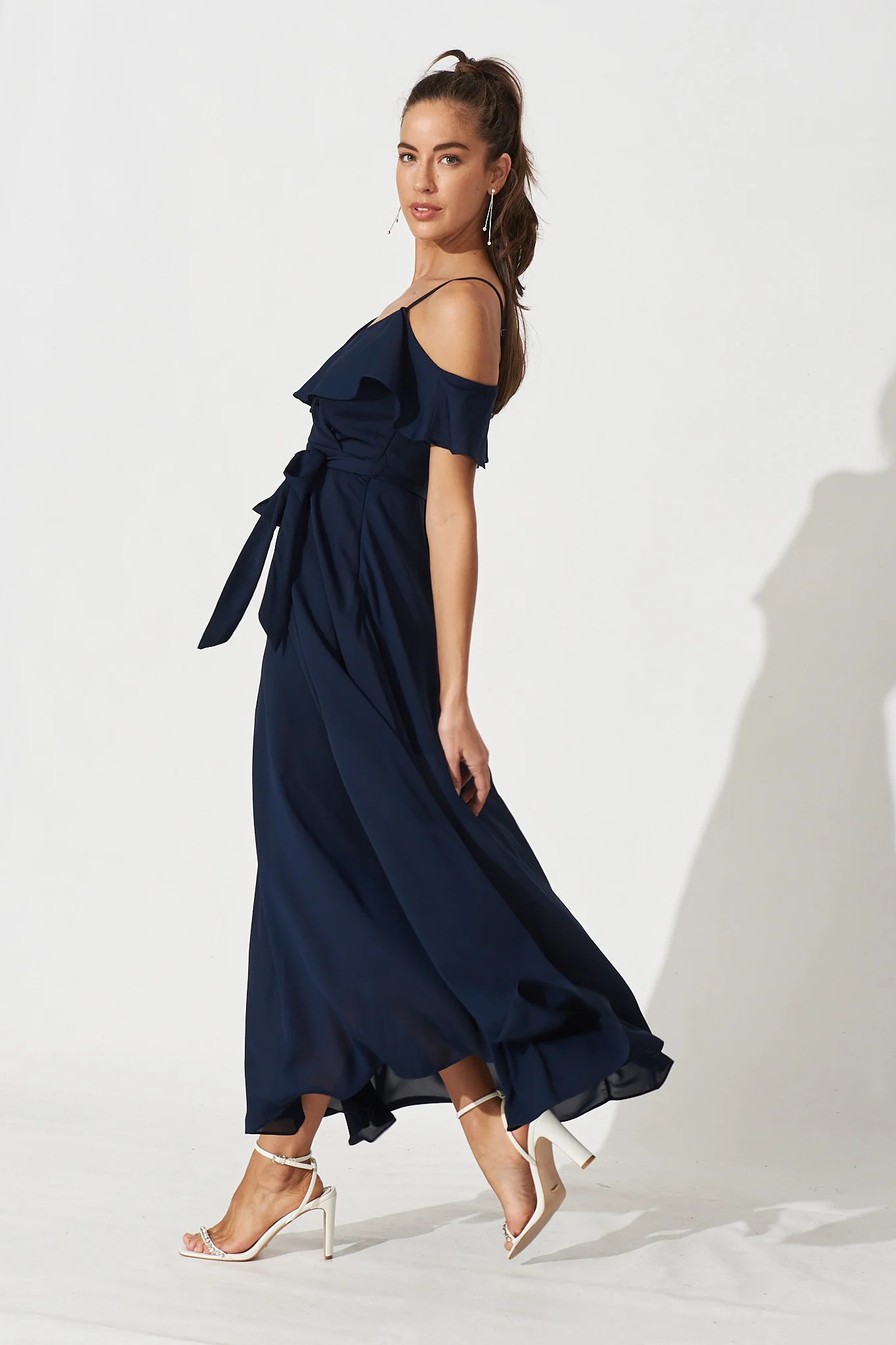 Marit Maxi Dress In Navy - Image 8
