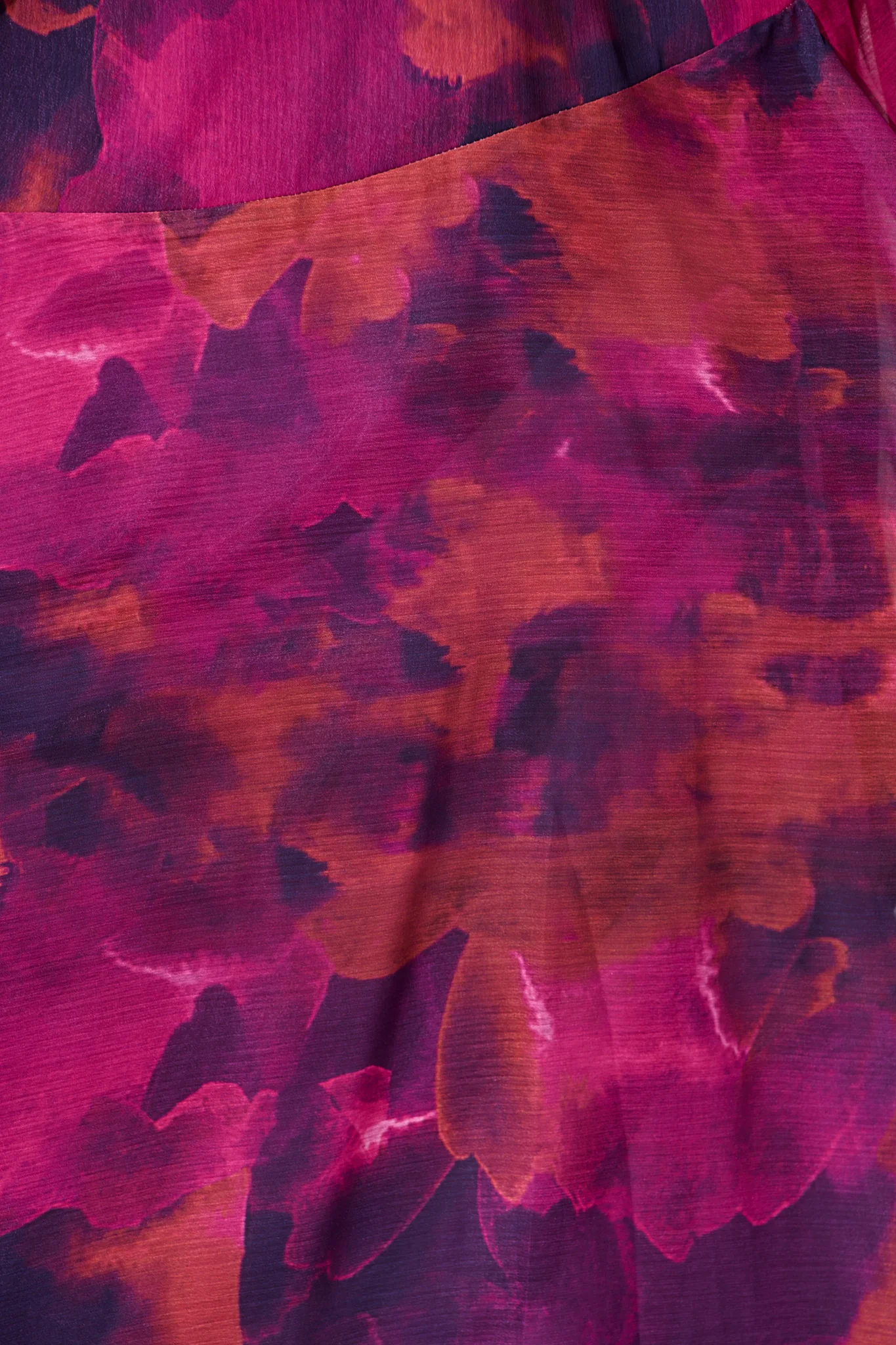 Martina Maxi Dress in Purple Watercolour Chiffon - Image 6