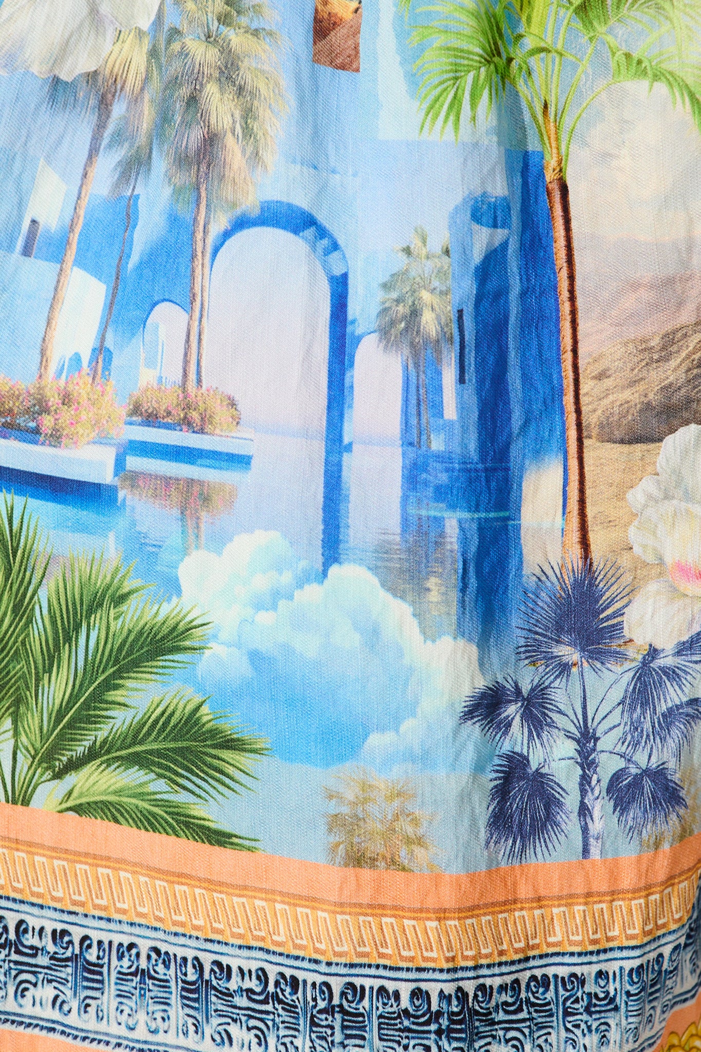 Maui Playsuit in Blue Multi Print - Image 6