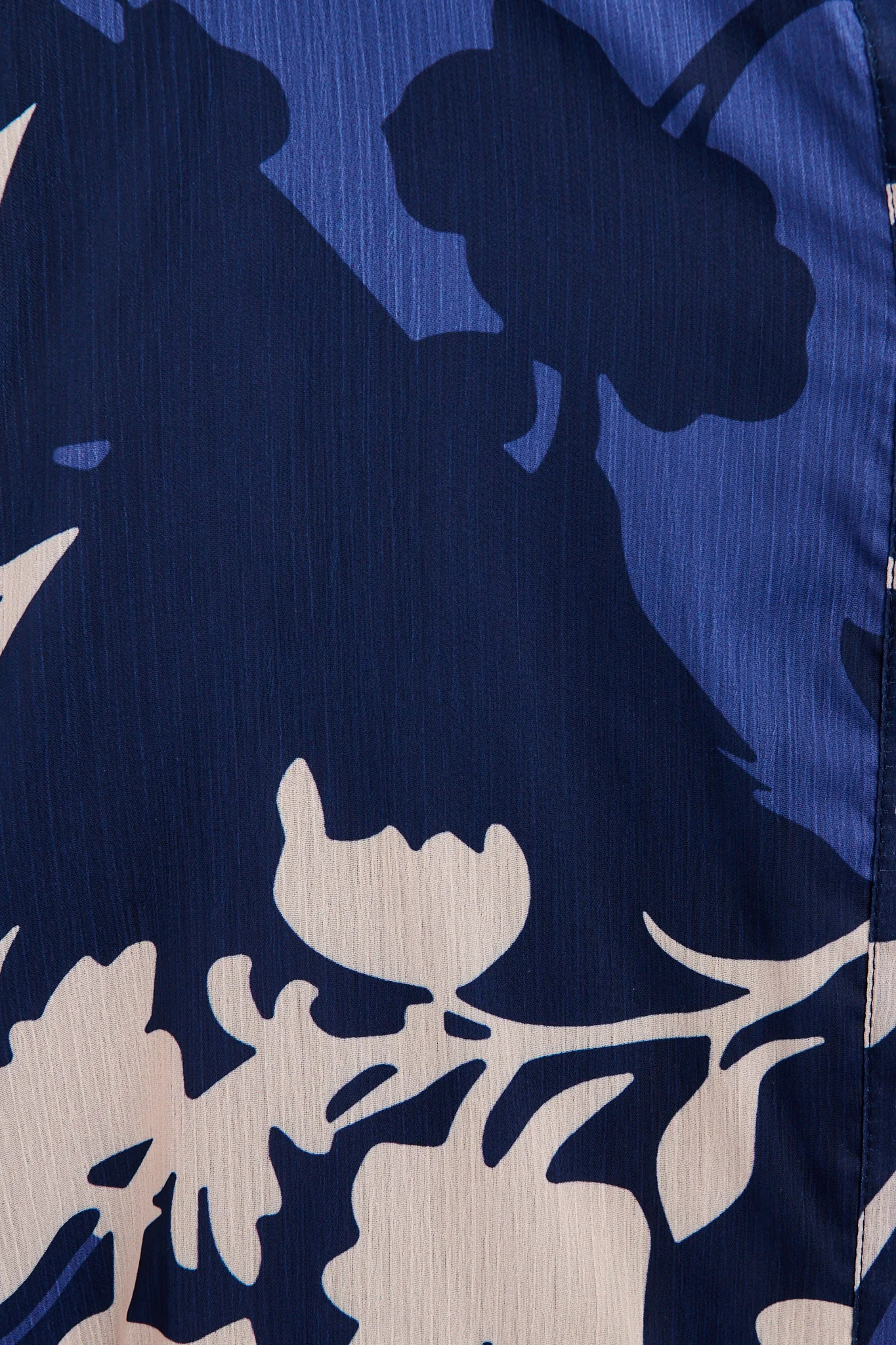 Mica Dress in Navy and Blue Floral Chiffon - Image 6