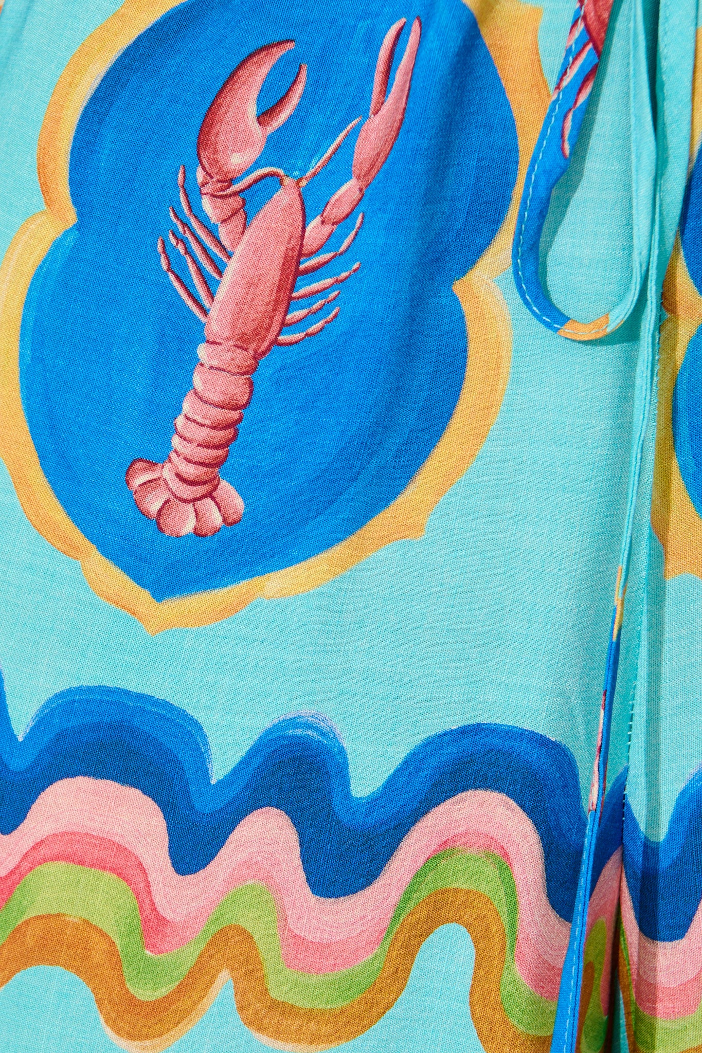Micaela Playsuit in Blue Seashell Print - Image 6