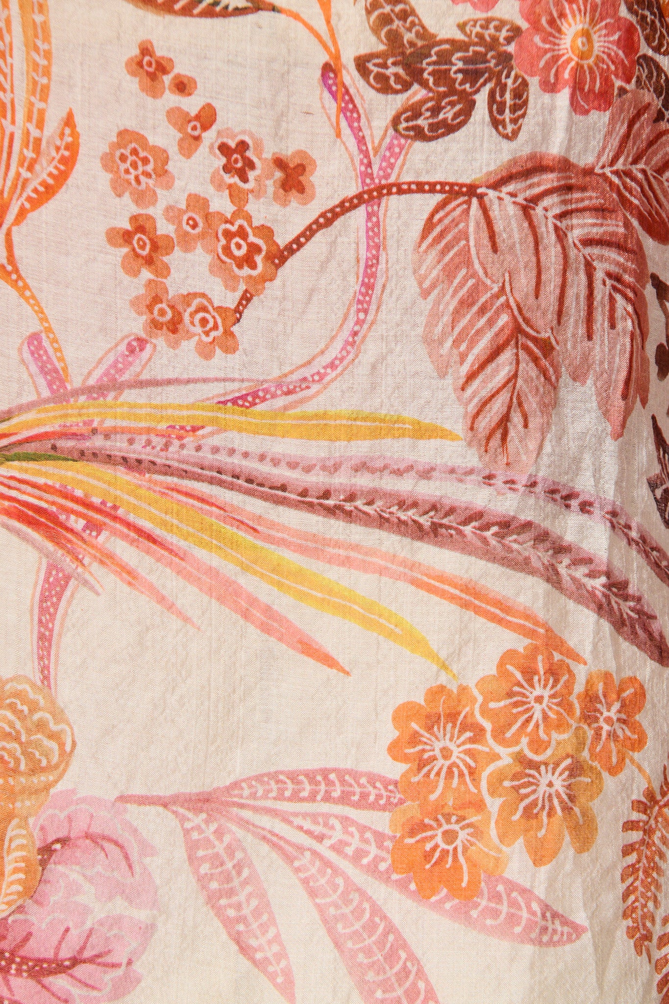 Mirella Top in Multi Tan Leaf Print - Image 6