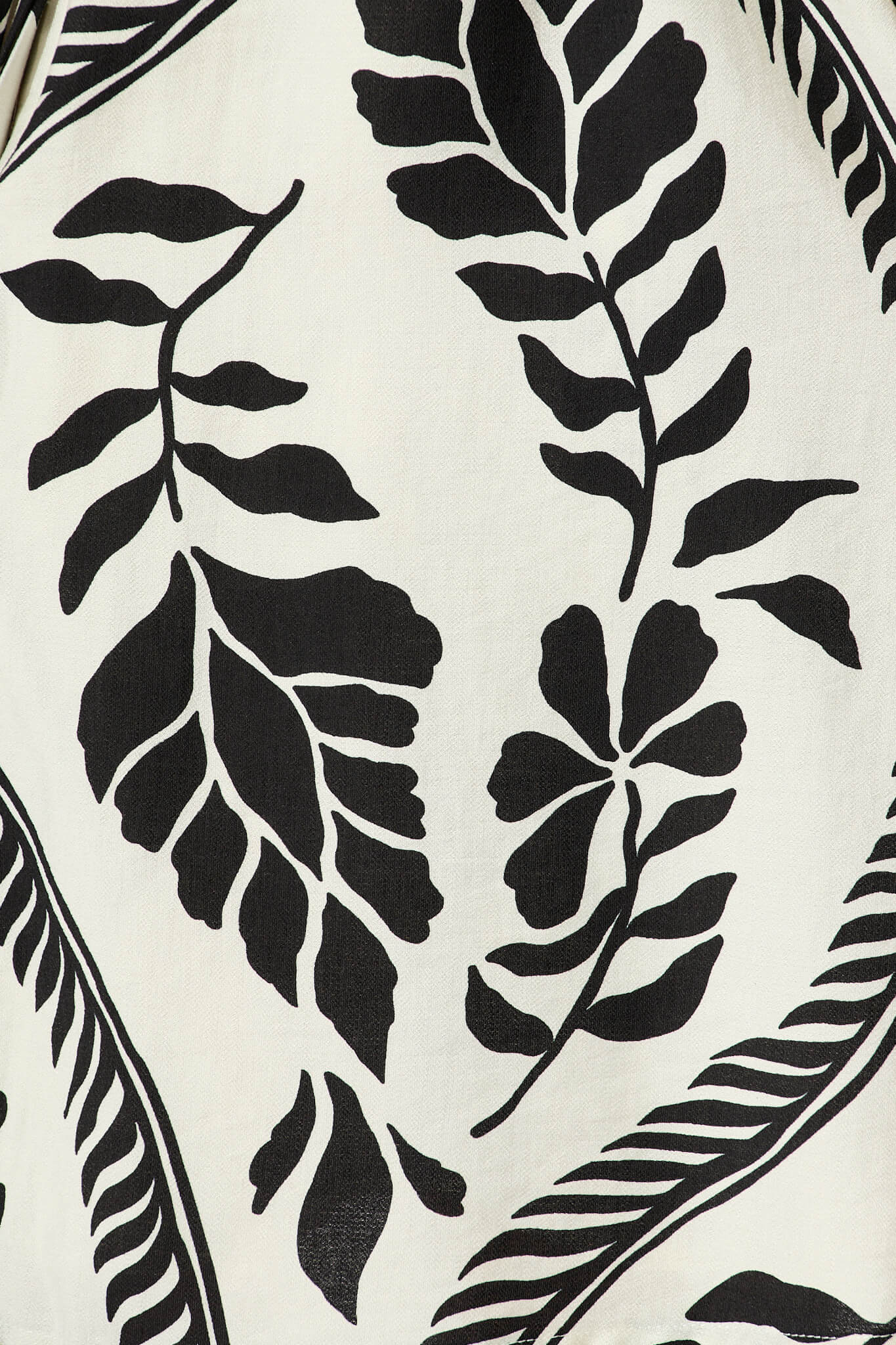 Montebello Dress in Cream with Black Leaf - Image 10