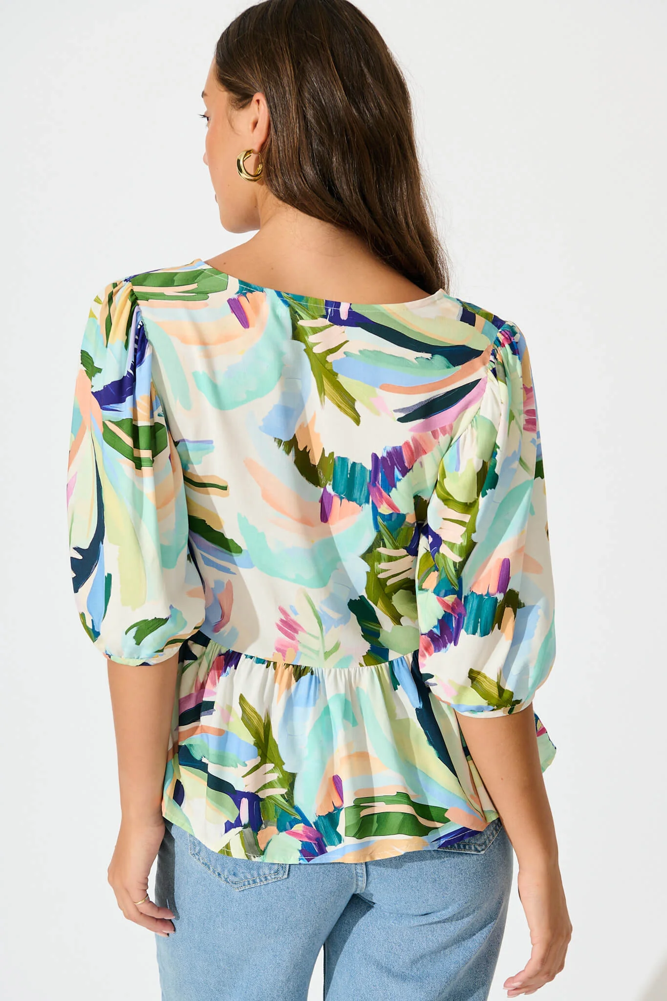 My All Top in Multi Green Print - Image 6
