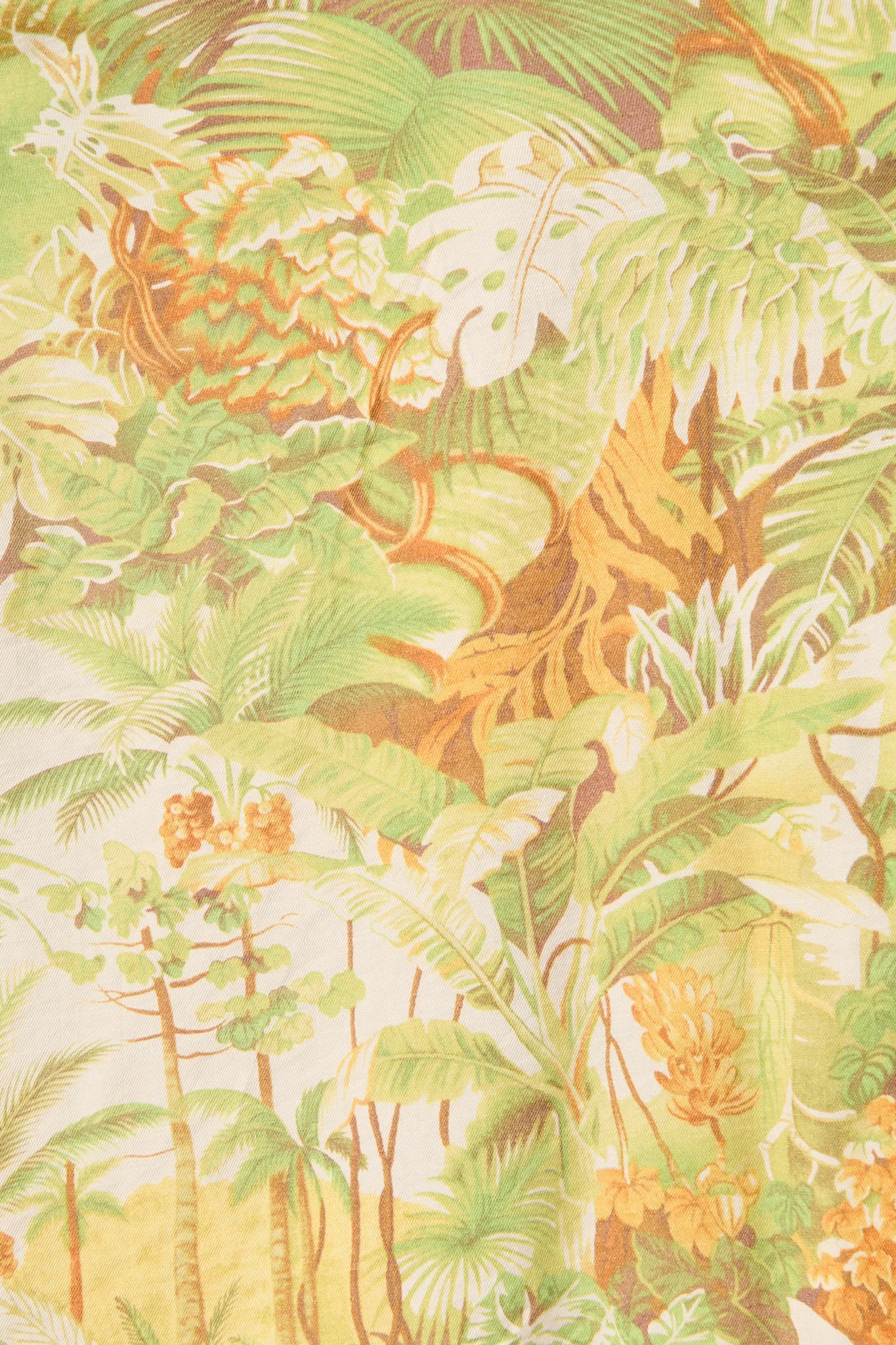 My Sweet Midi Shirt Dress in Green Multi Leaf Print - Image 6