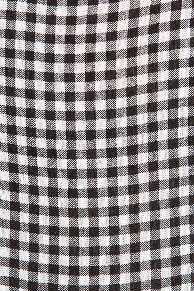 Nevi Midi Smock Dress In Black And White Gingham - Image 10