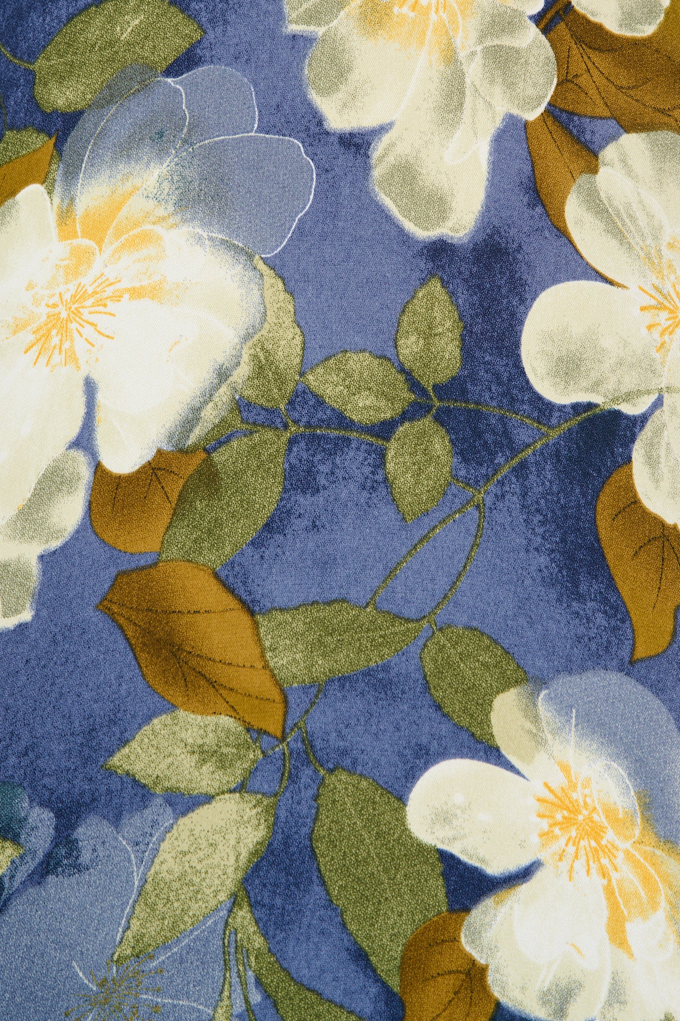 Nolita Shirt in Multi Blue Floral Print Satin - Image 6