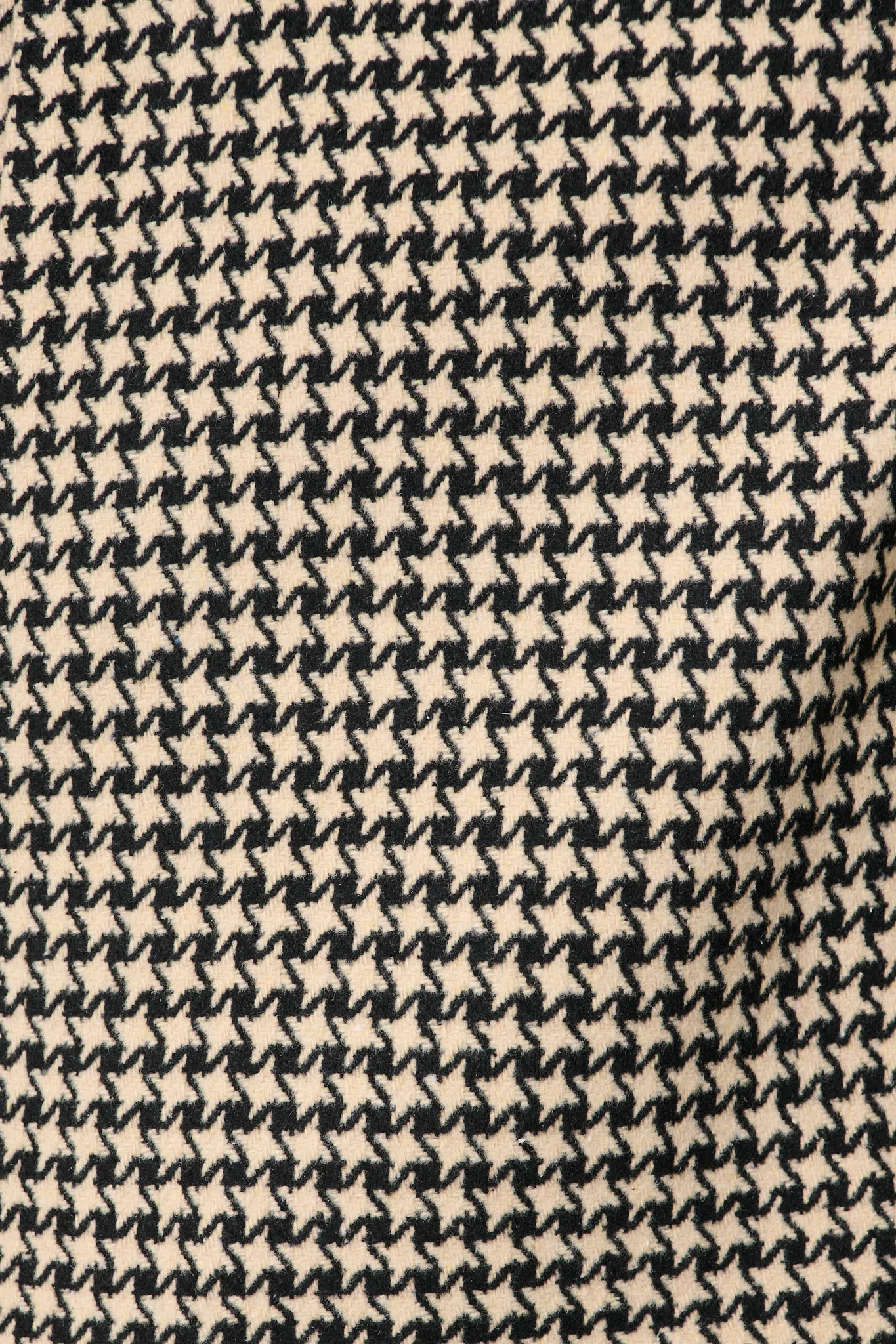 Norvina Coat in Beige with Black Herringbone Check - Image 6