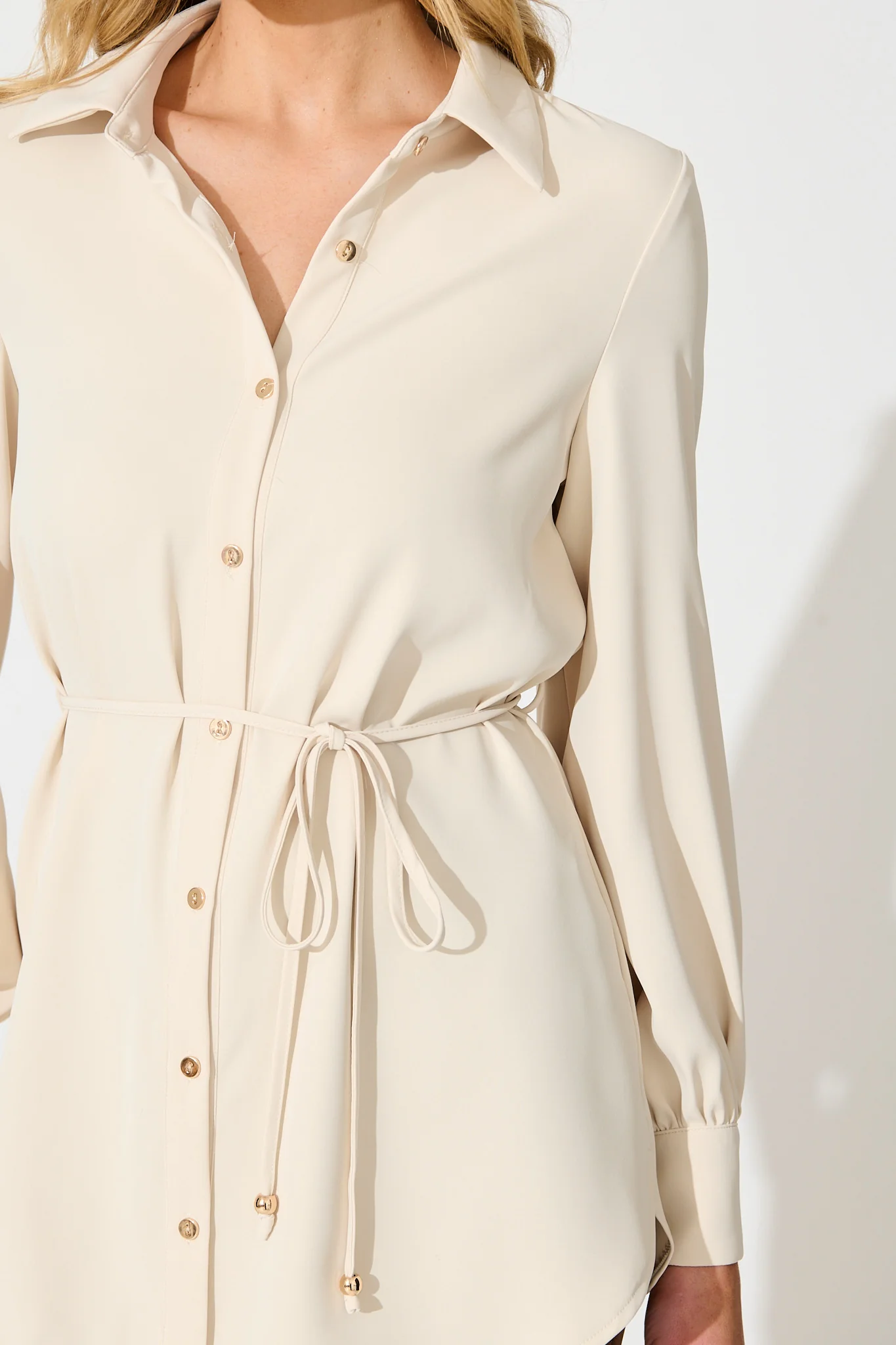 Office Muse Shirt in Beige - Image 5