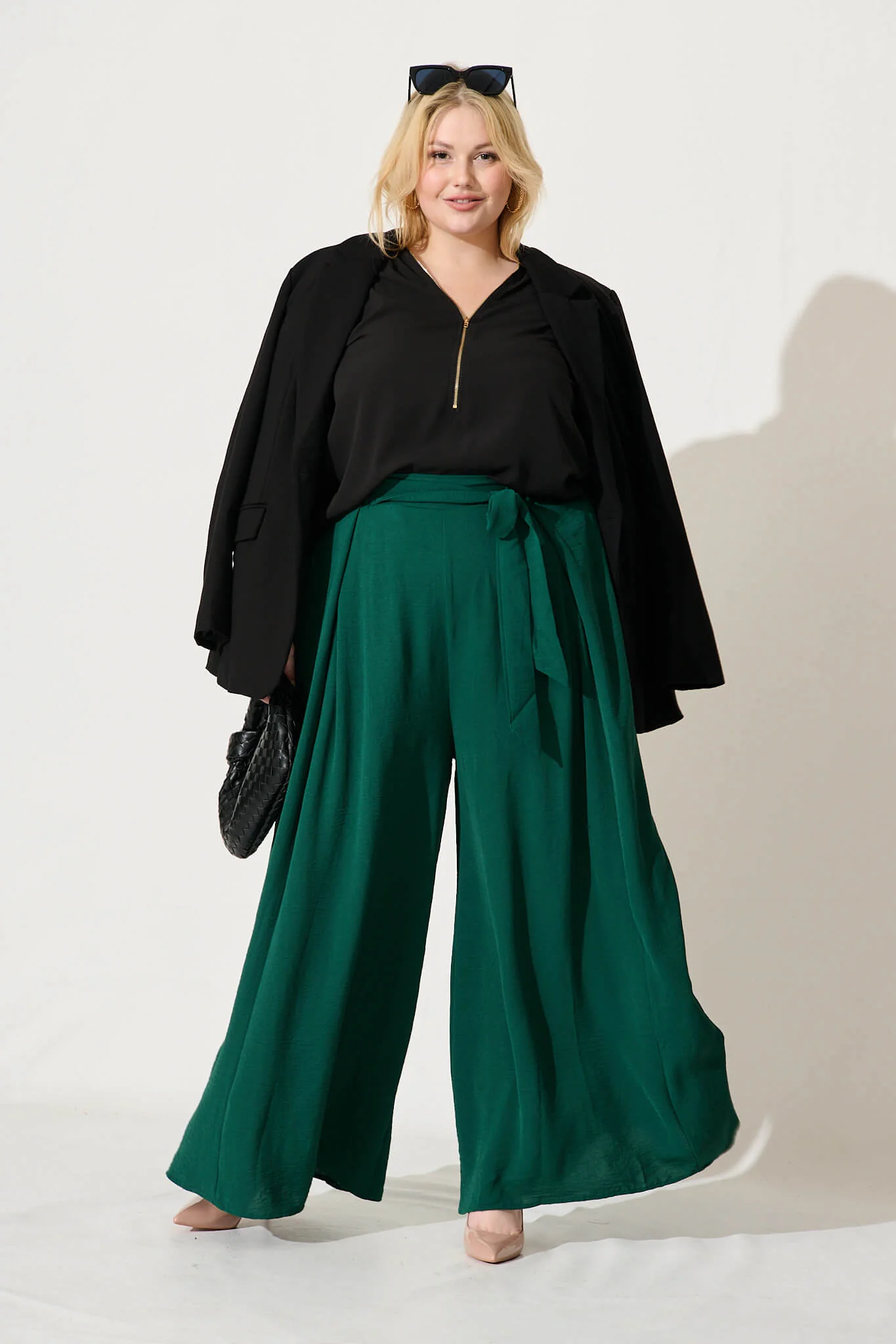 Page Pants In Emerald - Image 8