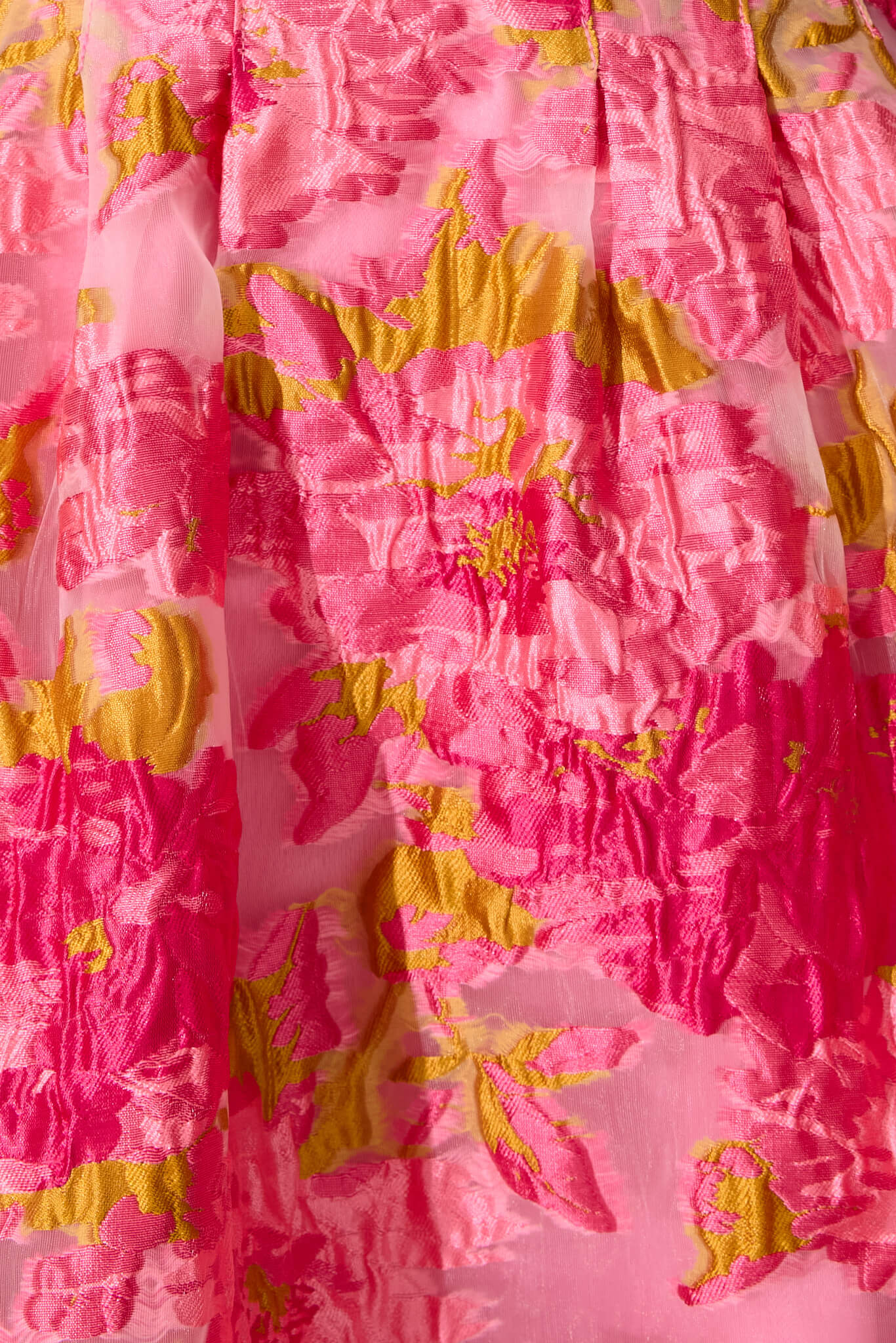 Paris Dreamer Dress In Pink Floral Organza Burnout - Image 10