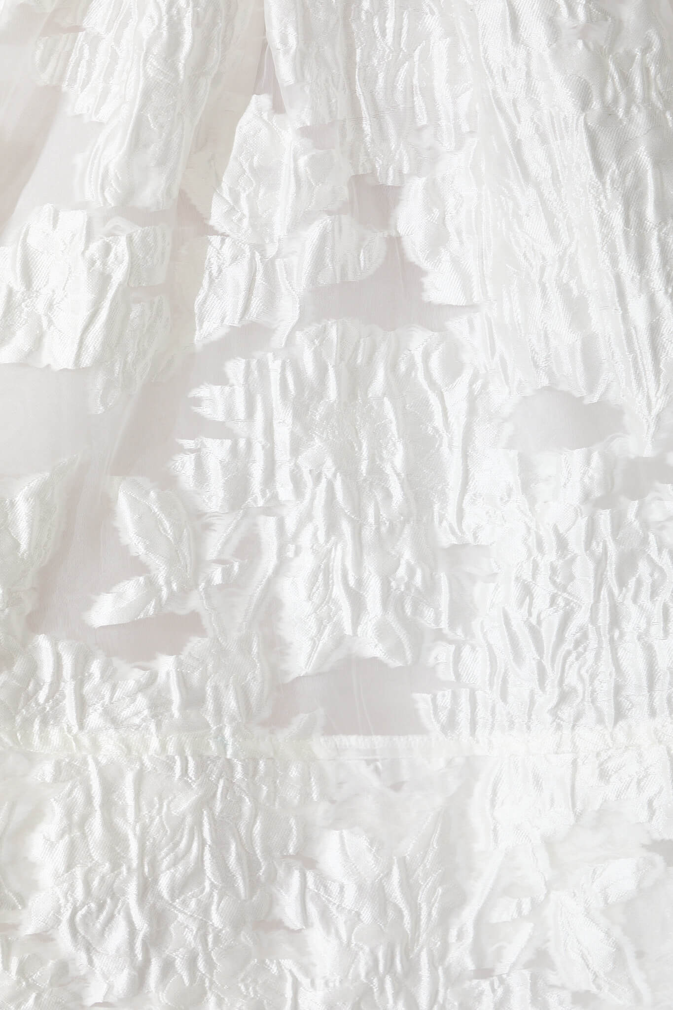 Paris Dreamer Dress In White Floral Organza Burnout - Image 6